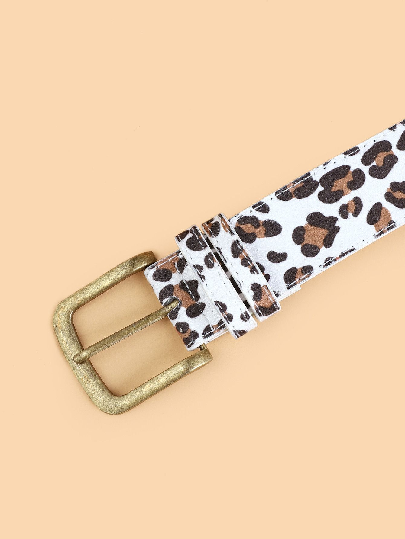 Japanese Brand 2000s leopard cheetah print belt Size 32 - 3 Thumbnail