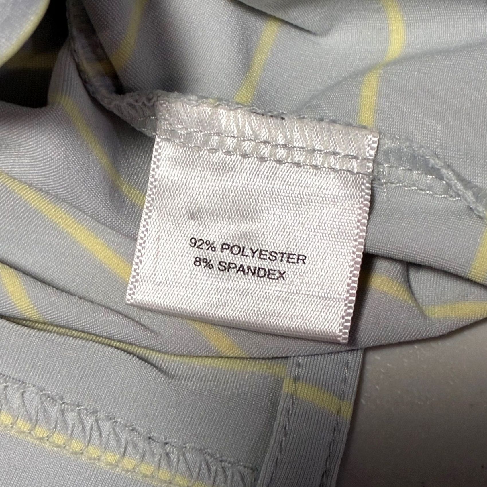 Peter Millar Peter Millar Polo Shirt Mens L Grey Yellow Summer Comfort Performance Striped Size US L / EU 52-54 / 3 - 7 Thumbnail