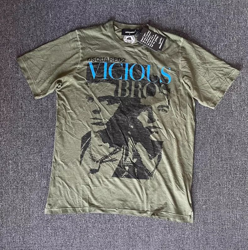 Dsquared2 DSQUARED2 Vicious Bros Distressed T-Shirt-yf Size US S / EU 44-46 / 1 - 1 Thumbnail