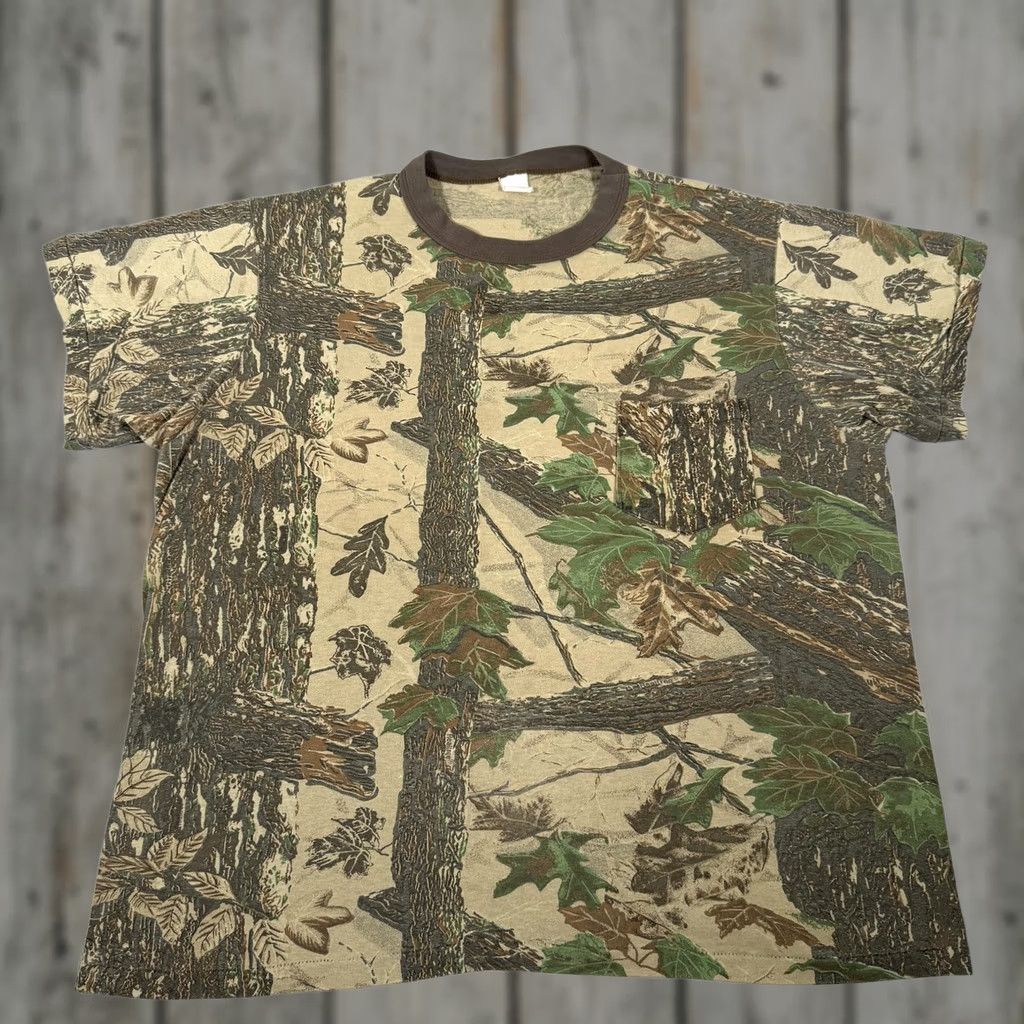 Realtree VINTAGE Realtree Shirt Mens XL Camouflage Short Sleeve Crew Neck with Pocket 90s Outdoor Hunting 1990s Size US XL / EU 56 / 4 - 1 Thumbnail