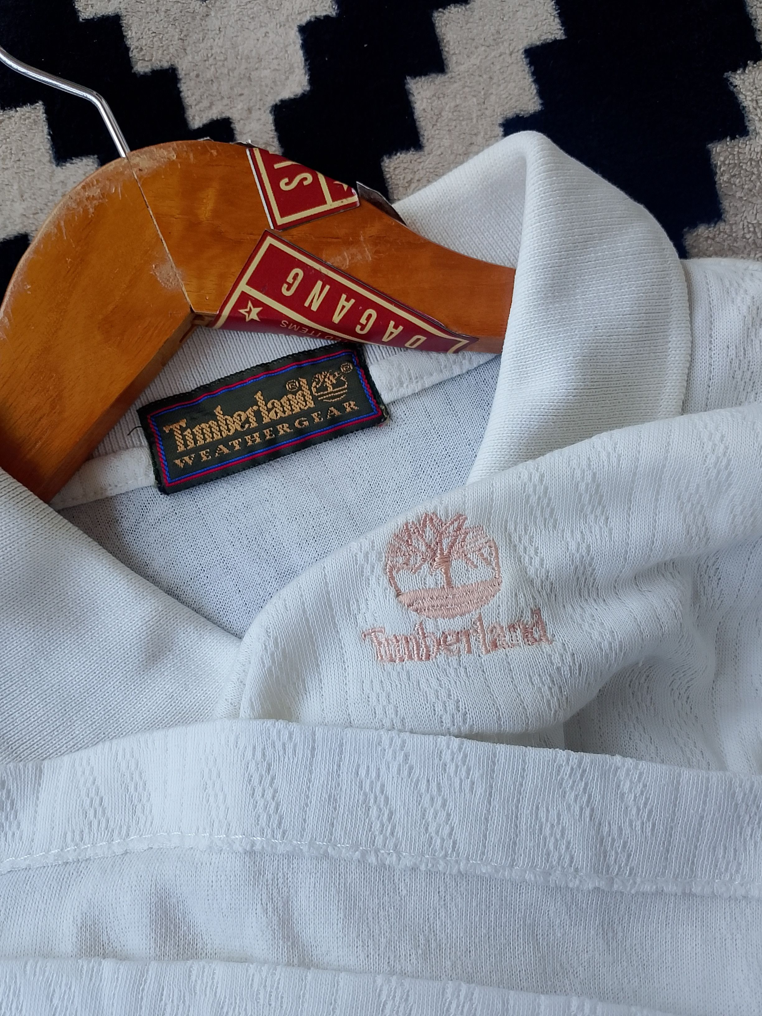 Timberland Vintage Timberland Textured Cotton Polo Old Money Aesthetic Size US L / EU 52-54 / 3 - 3 Thumbnail