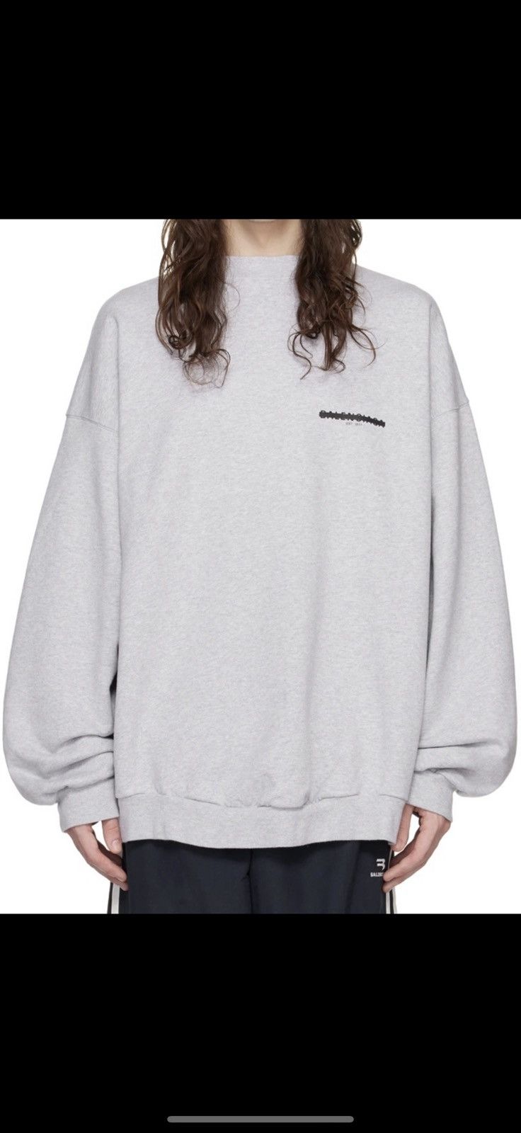 Balenciaga Balenciaga Strike 1917 Grey Sweatshirt Size US S / EU 44-46 / 1 - 1 Thumbnail