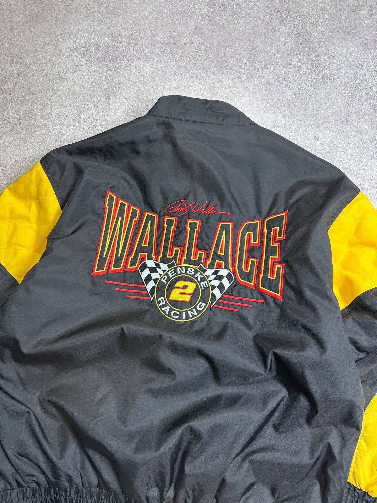 Nutmeg Vintage Nutmeg Mills Nascar Ford Wallace Racing Jacket L Size US L / EU 52-54 / 3 - 4 Thumbnail