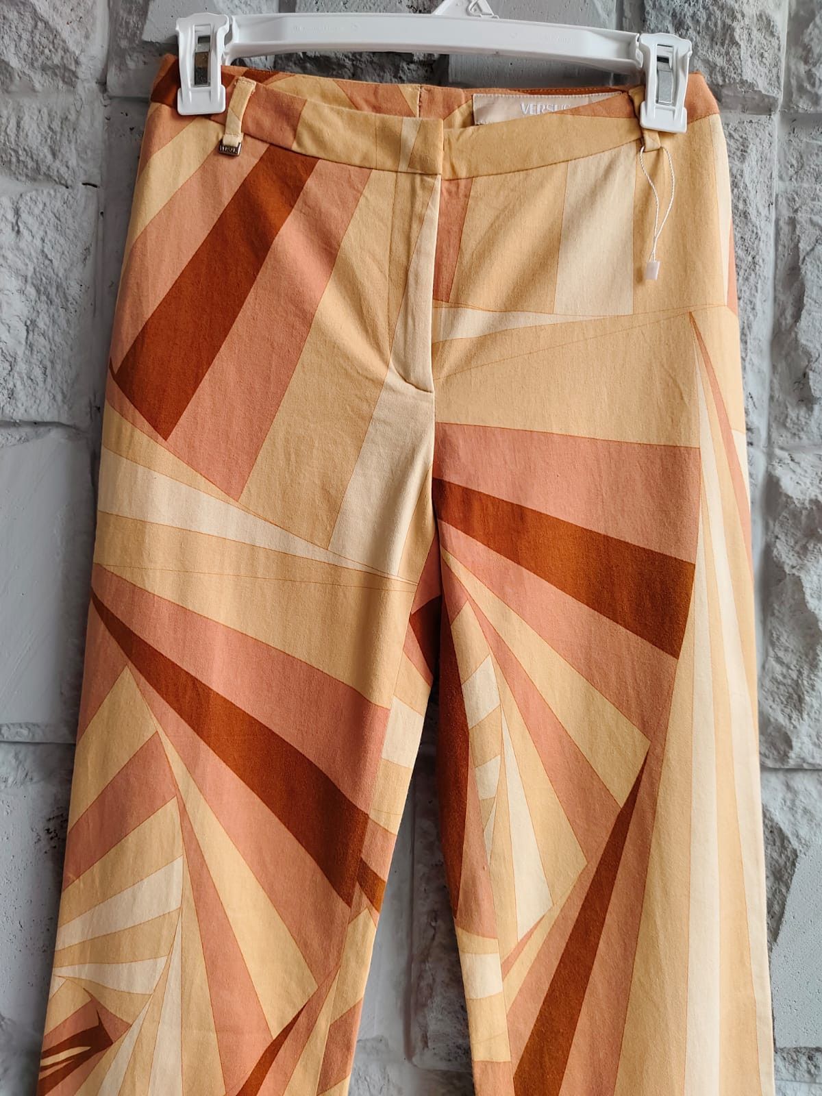 Versace × Versus Versace 💥Vintage Versus Versace Stripe Pattern Pants Size 27" / US 4 / IT 40 - 3 Thumbnail
