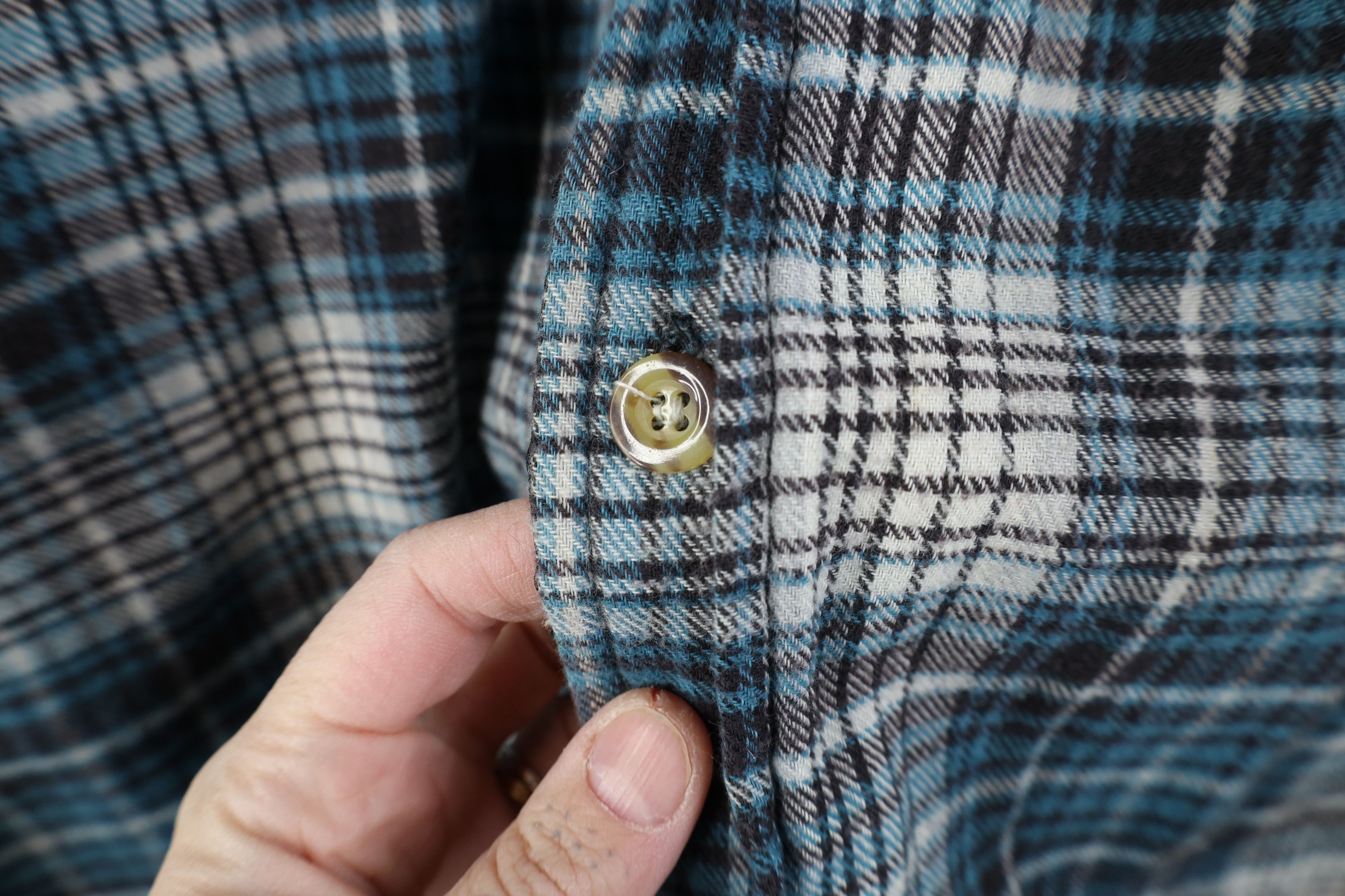 Vintage Vintage 90s Streetwear Flannel Button Shirt Jacket Plaid Size US XXL / EU 58 / 5 - 4 Thumbnail