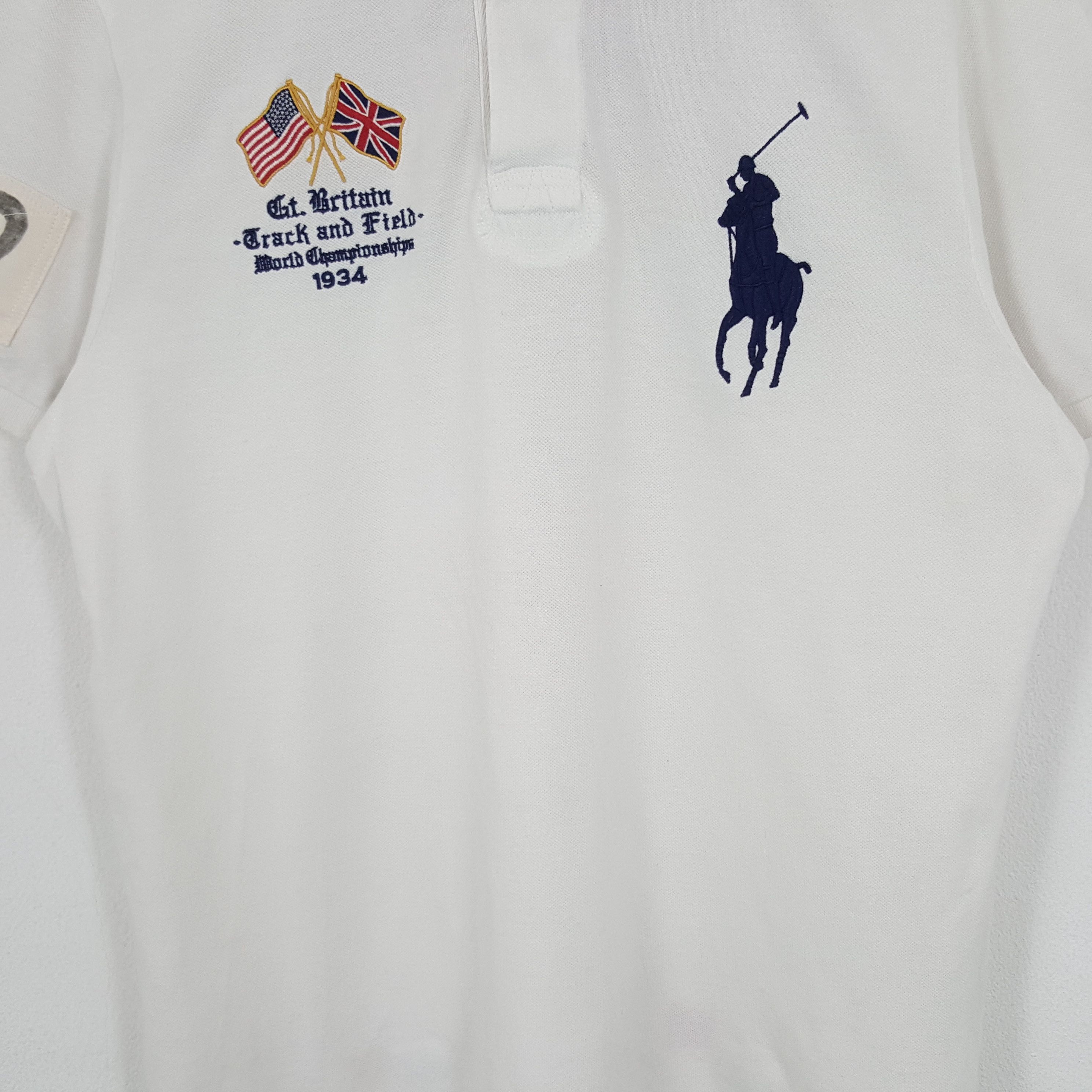 Polo Ralph Lauren × Vintage Vintage Polo by Ralph Lauren Britain Logo Polos Size US L / EU 52-54 / 3 - 2 Thumbnail