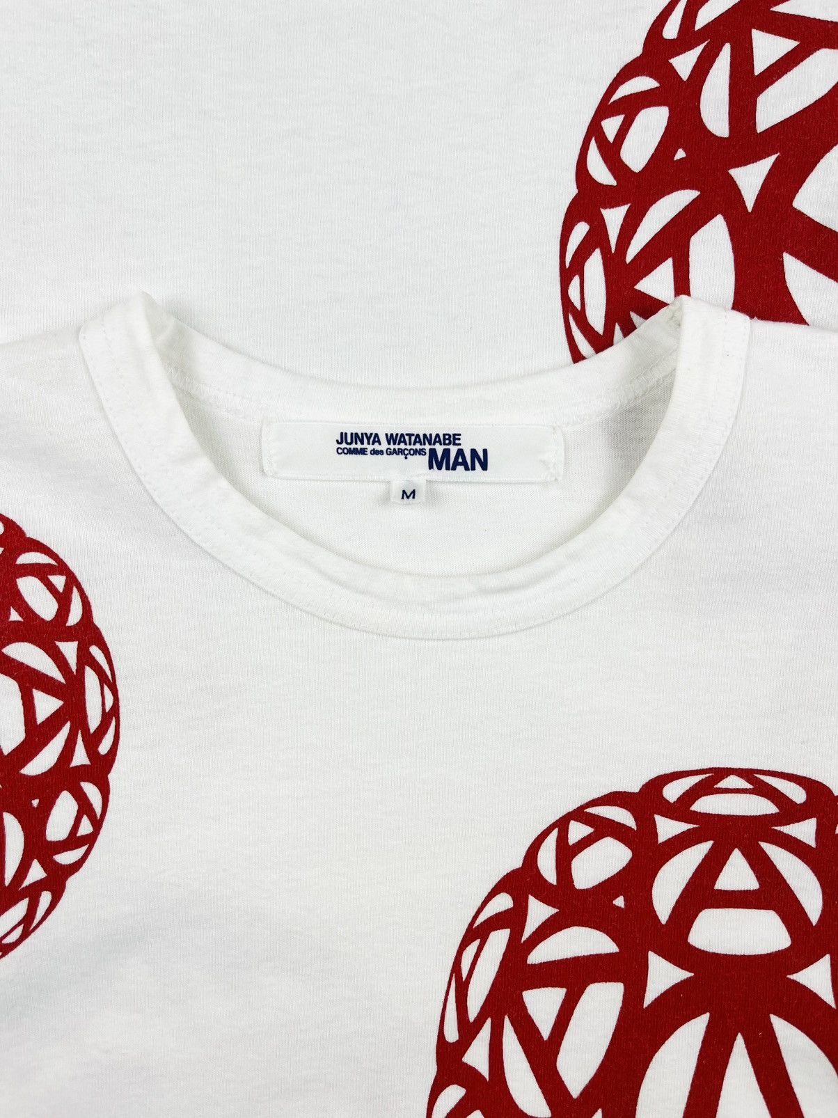 SS04 Junya Watanabe Anarchy Ball Print Tshirt Red
