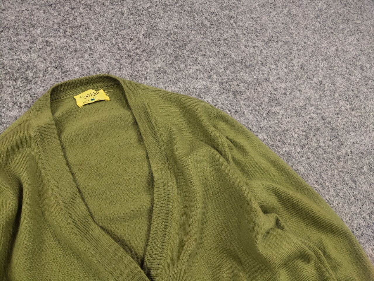 Japanese Brand Vintage 60s Korrigan Green Button Cardigan kurt cobain style Size S / US 4 / IT 40 - 6 Thumbnail