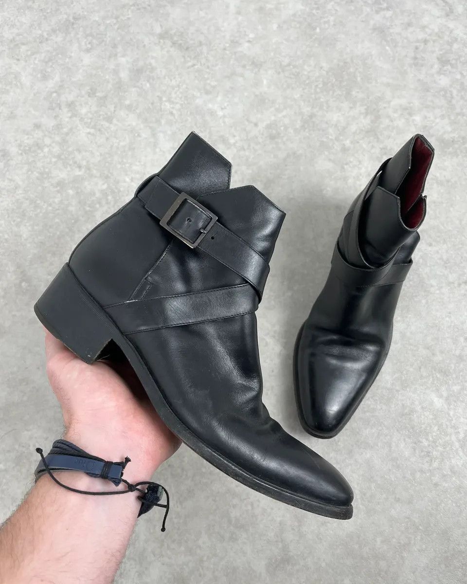 Yves Saint Laurent 2000s Yves Saint Laurent Black Leather Boots Size US 7 / EU 40 - 1 Thumbnail