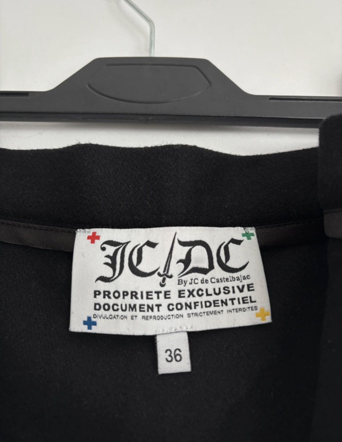 Jean Charles De Castelbajac JC/DC by JC de Castelbajac Black Wool Mini Skirt Size 36 S Size 26" / US 2 / IT 38 - 3 Thumbnail