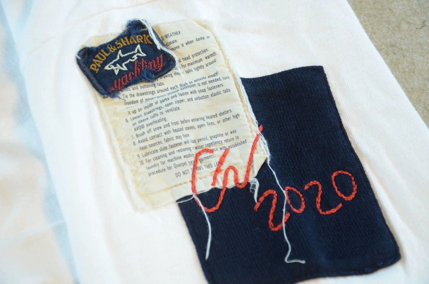 Greg Lauren Greg Lauren x Paul&Shark White Patch Embroidered Tee Size US S / EU 44-46 / 1 - 4 Thumbnail