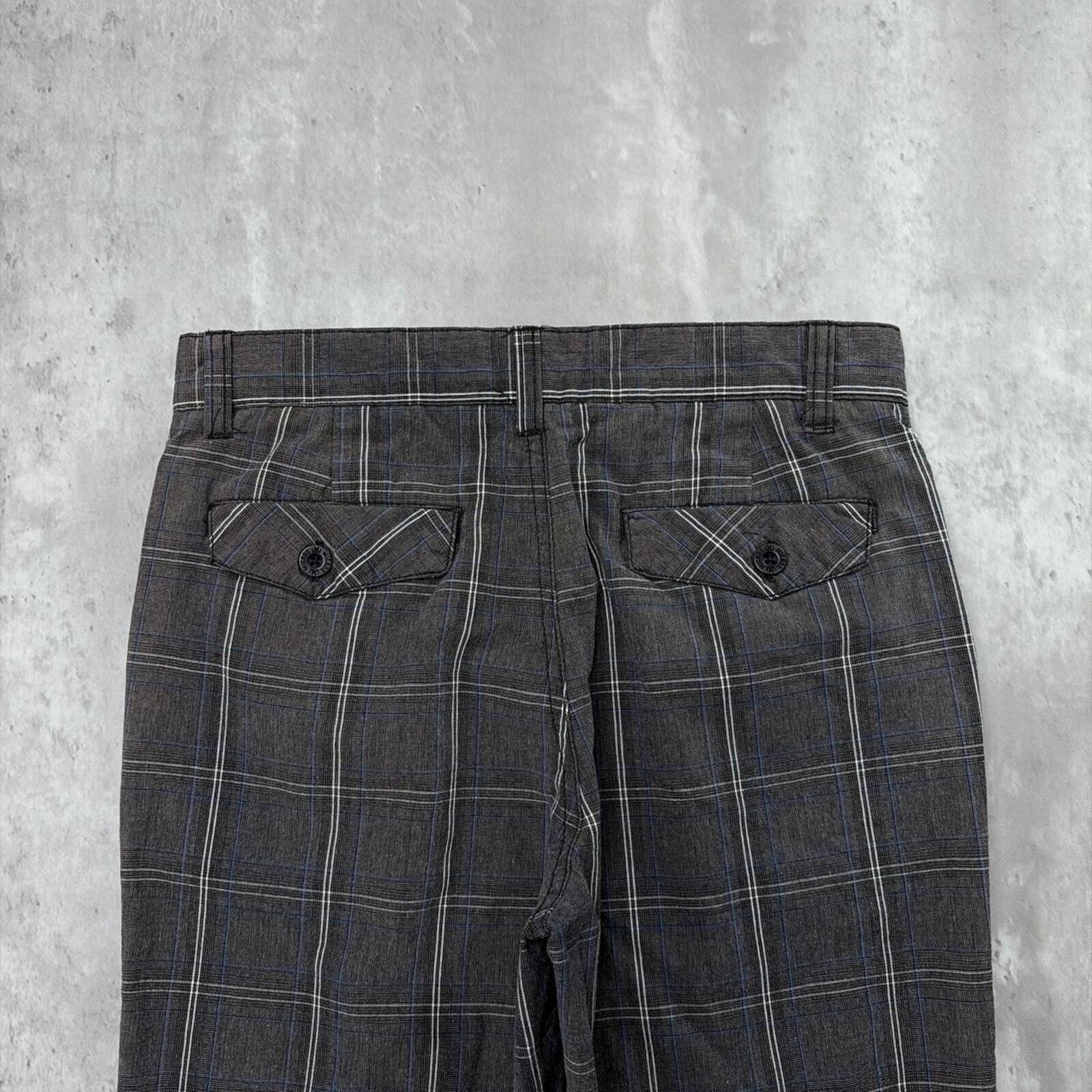 Other Y2K Grey Micros Grunge Plaid Gothic Skater Shorts Size 27" / US 4 / IT 40 - 3 Thumbnail