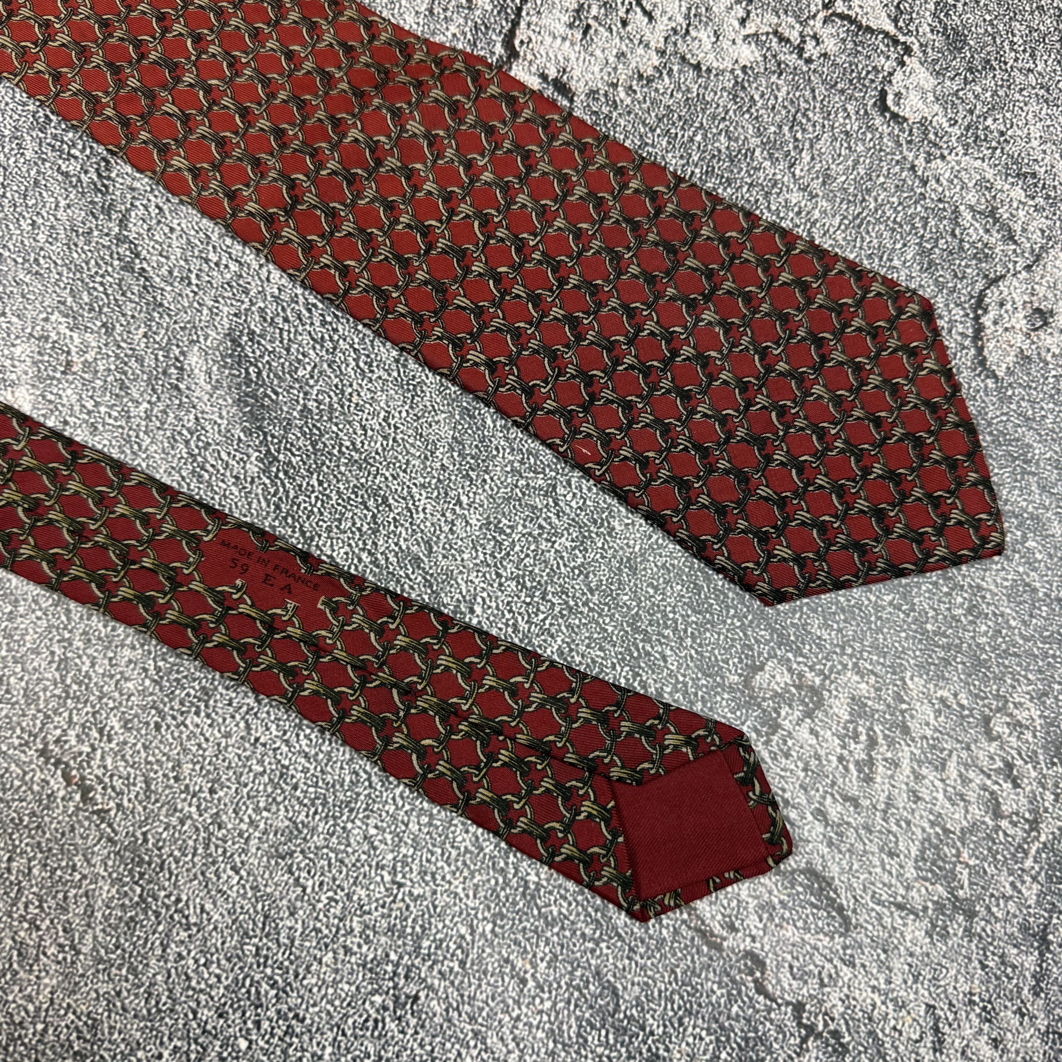 Hermes Hermes Silk Tie Very Vintage 59 EA Size ONE SIZE - 6 Thumbnail