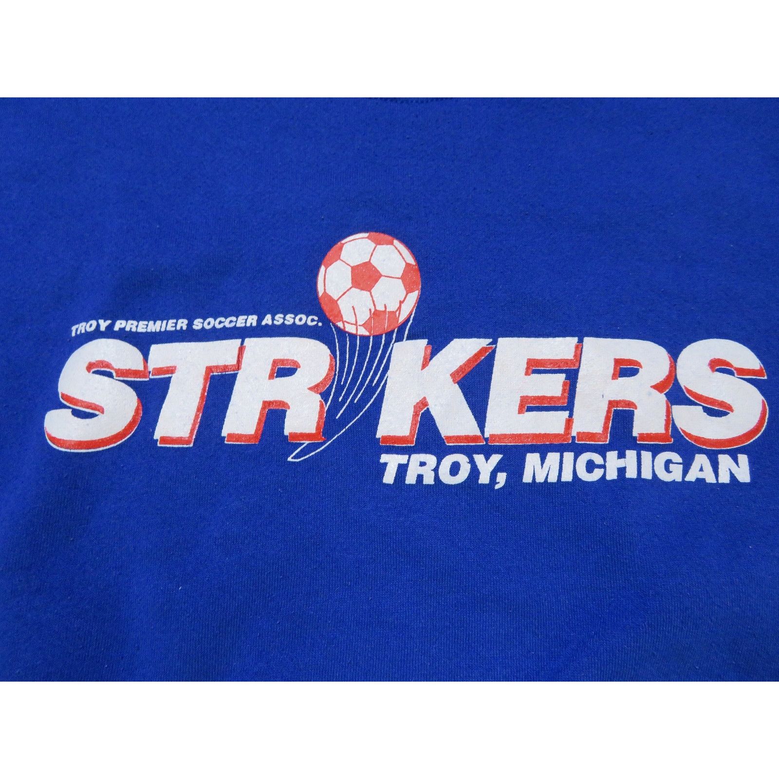 Lee Troy Michigan Strikers Soccer Sweatshirt, Lee Sz L 1990s Size US L / EU 52-54 / 3 - 3 Thumbnail