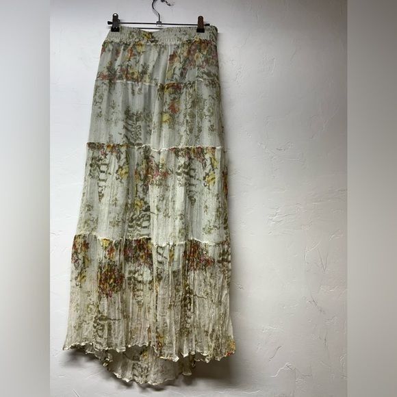 image of Vintage Sundance Long Skirt in Cream, Women's (Size 30)