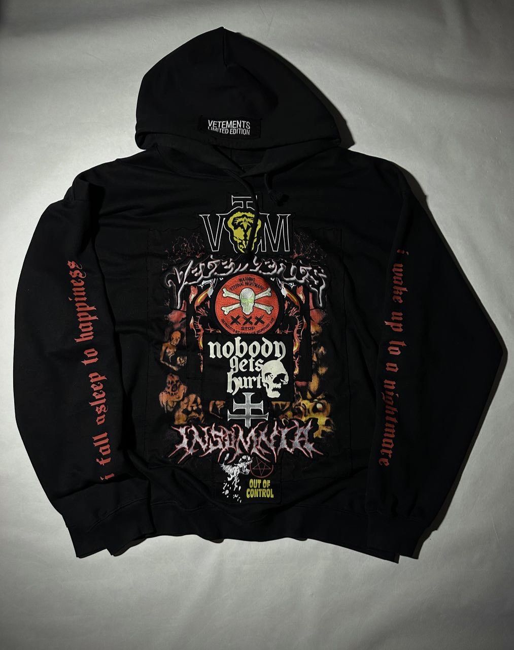VTMNTS × Vetements Vetements 'J'adore Hardcore' Patched