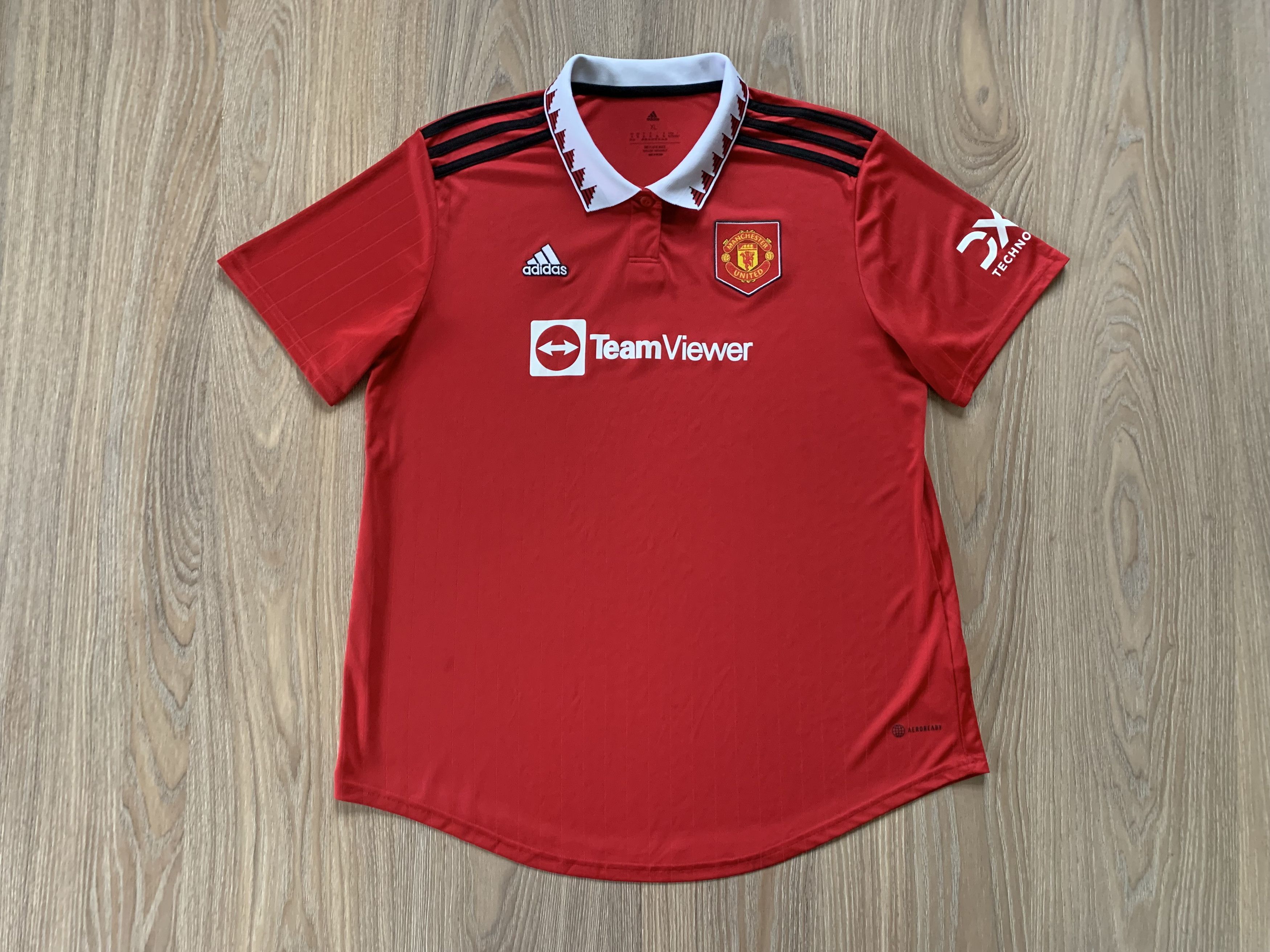 Adidas Adidas Manchester United Home Polo Jersey 2022-2023 Size US XL / EU 56 / 4 - 2 Thumbnail