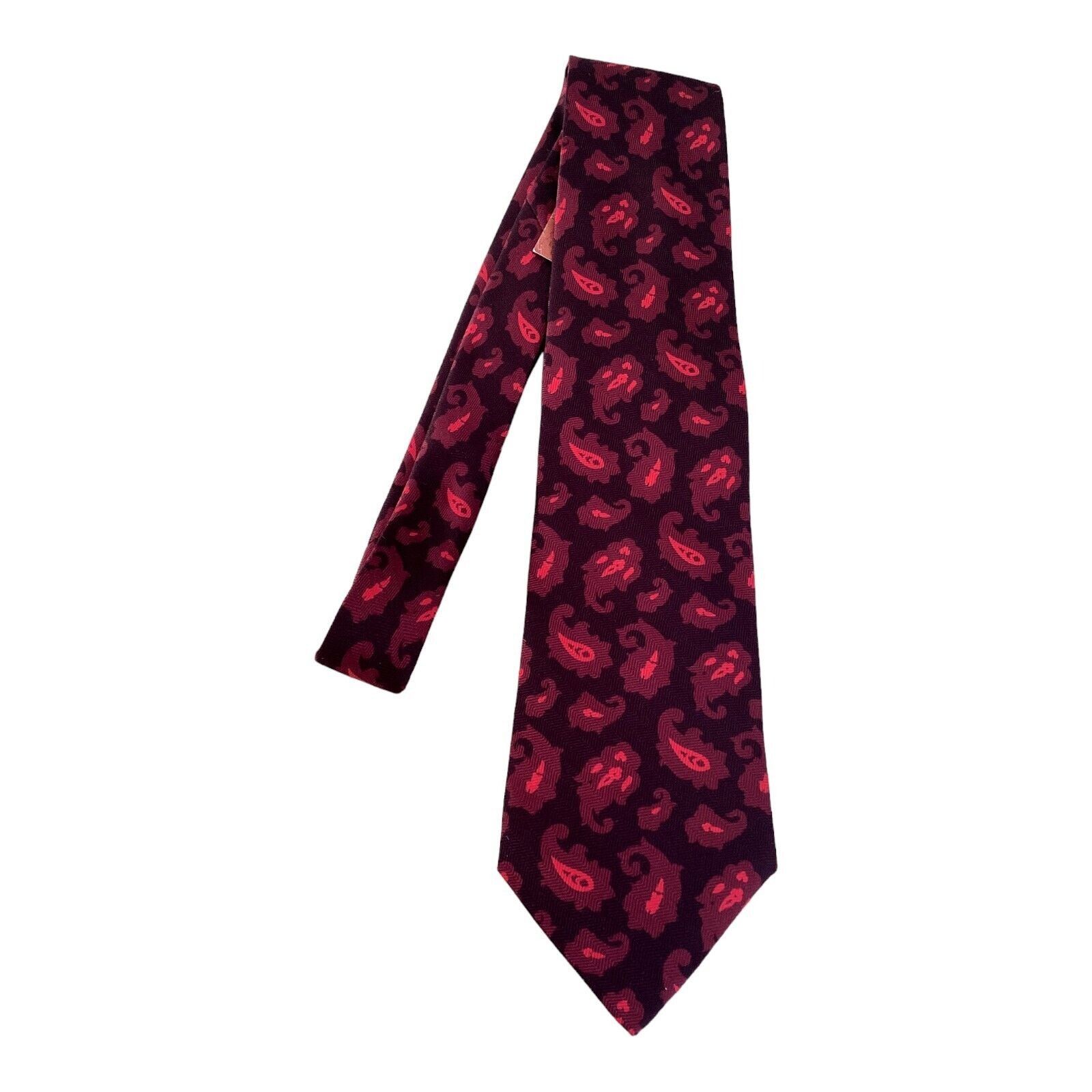 Etro ETRO MILANO Burgundy Paisley Luxury Silk Tie In Made Italy W Size ONE SIZE - 5 Thumbnail