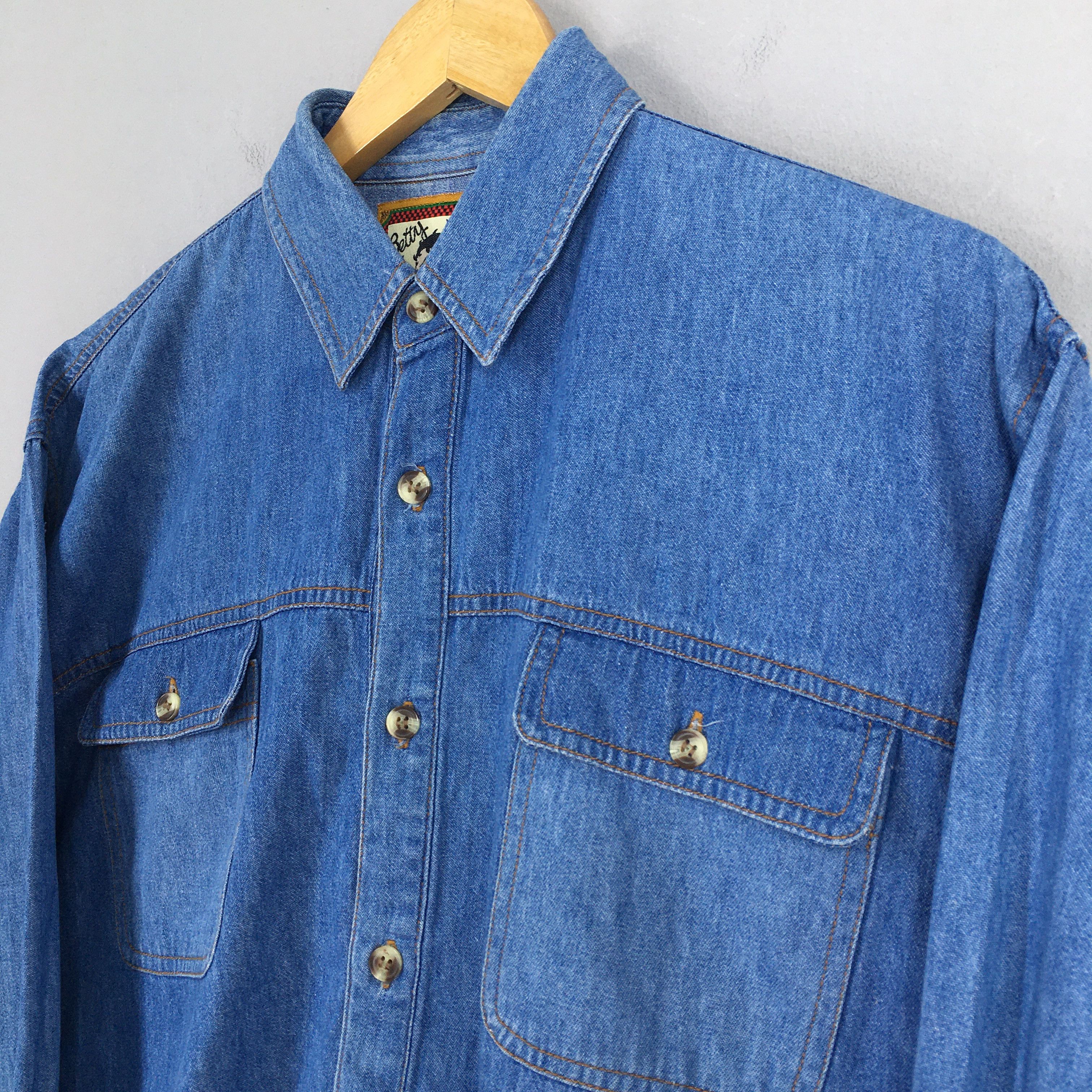Disney × If Six Was Nine × Vintage Vintage Betty Boop Denim Oxfords Shirt XLarge Size US XL / EU 56 / 4 - 5 Thumbnail