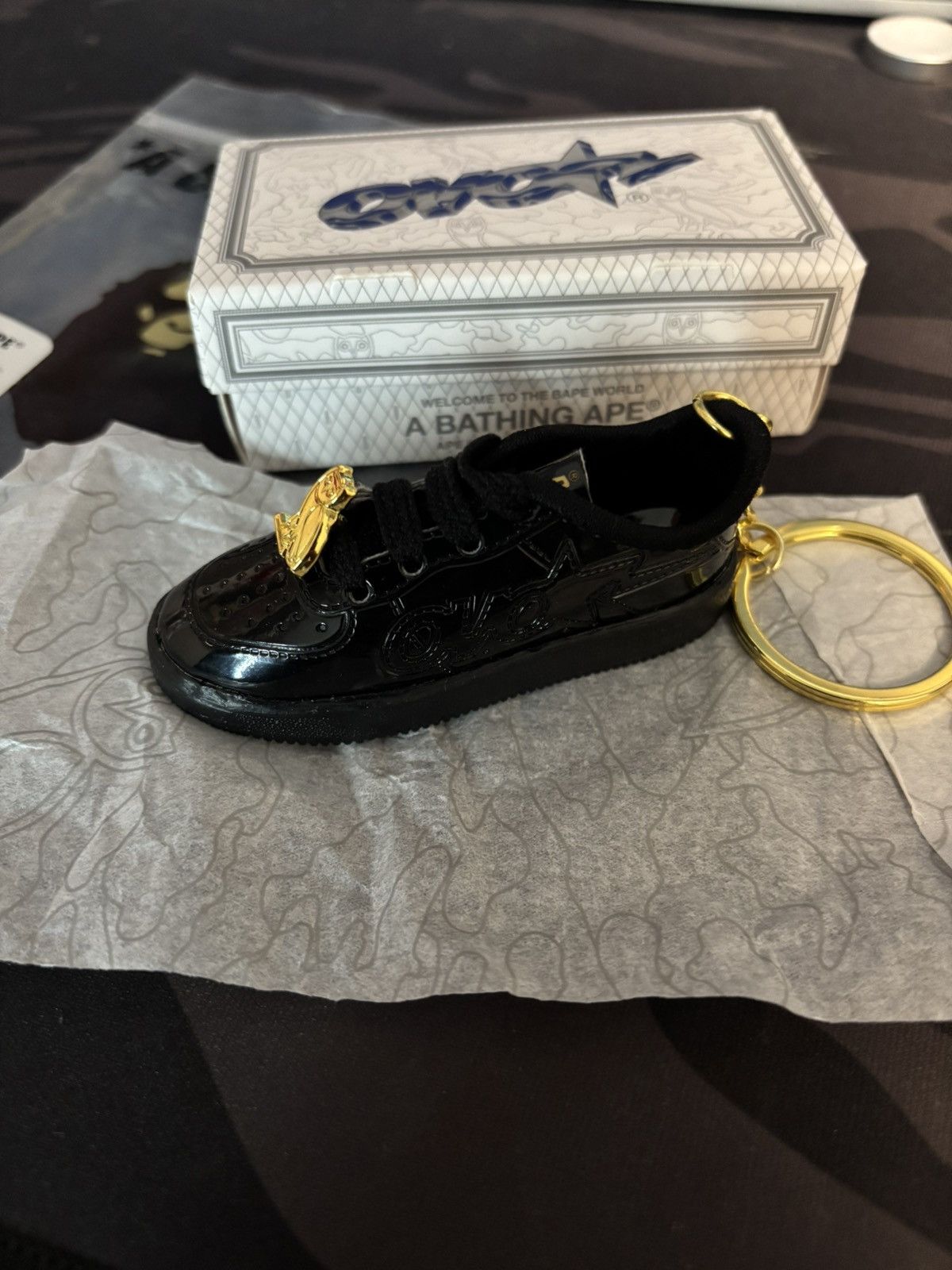 Bape × October's Very Own OVO x BAPE Bapesta Unreleased Key Chain Size ONE SIZE - 1 Thumbnail