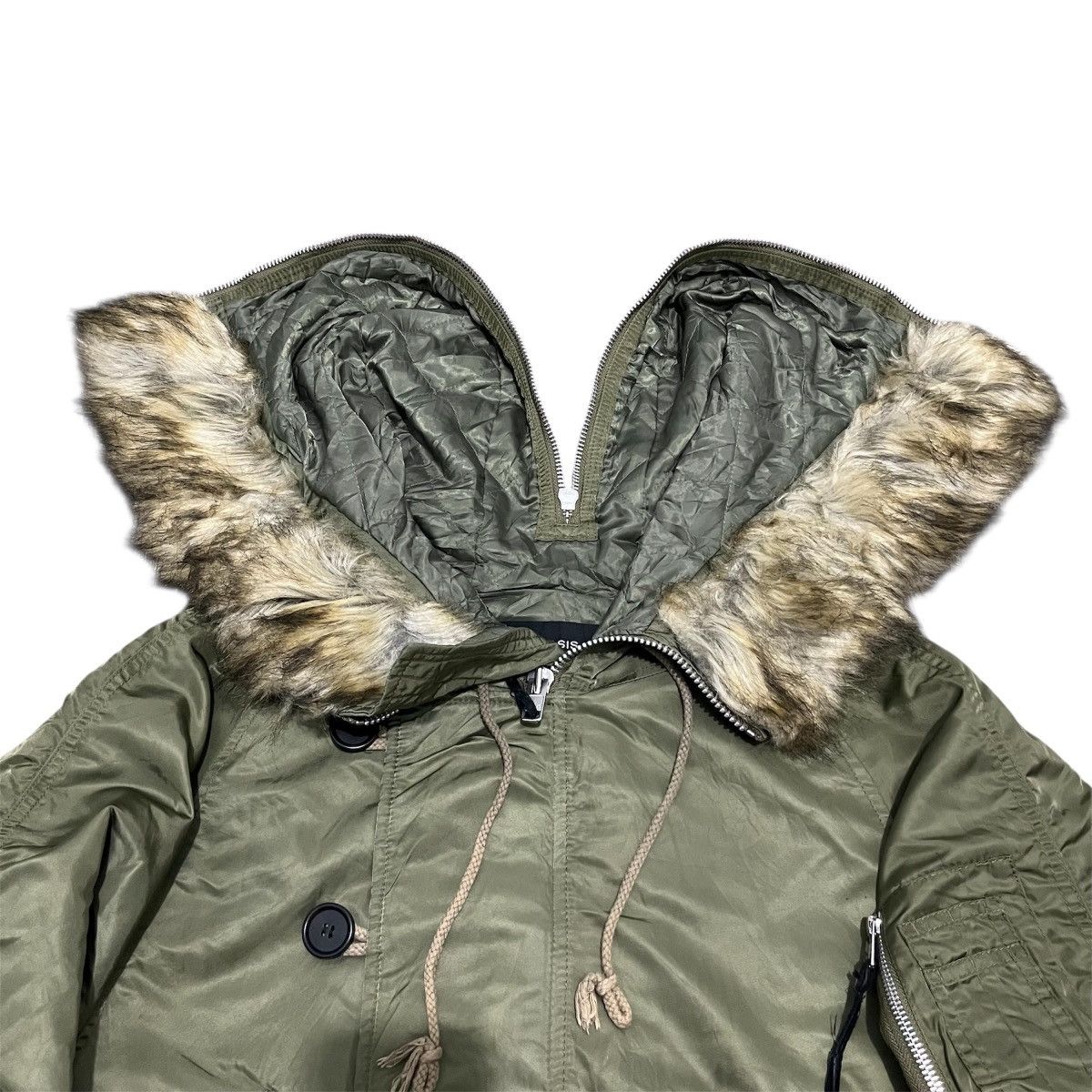 Alpha Industries Jeanasis Alternative Alpha Industries N2B Fur Bomber Jacket Size US XL / EU 56 / 4 - 2 Thumbnail