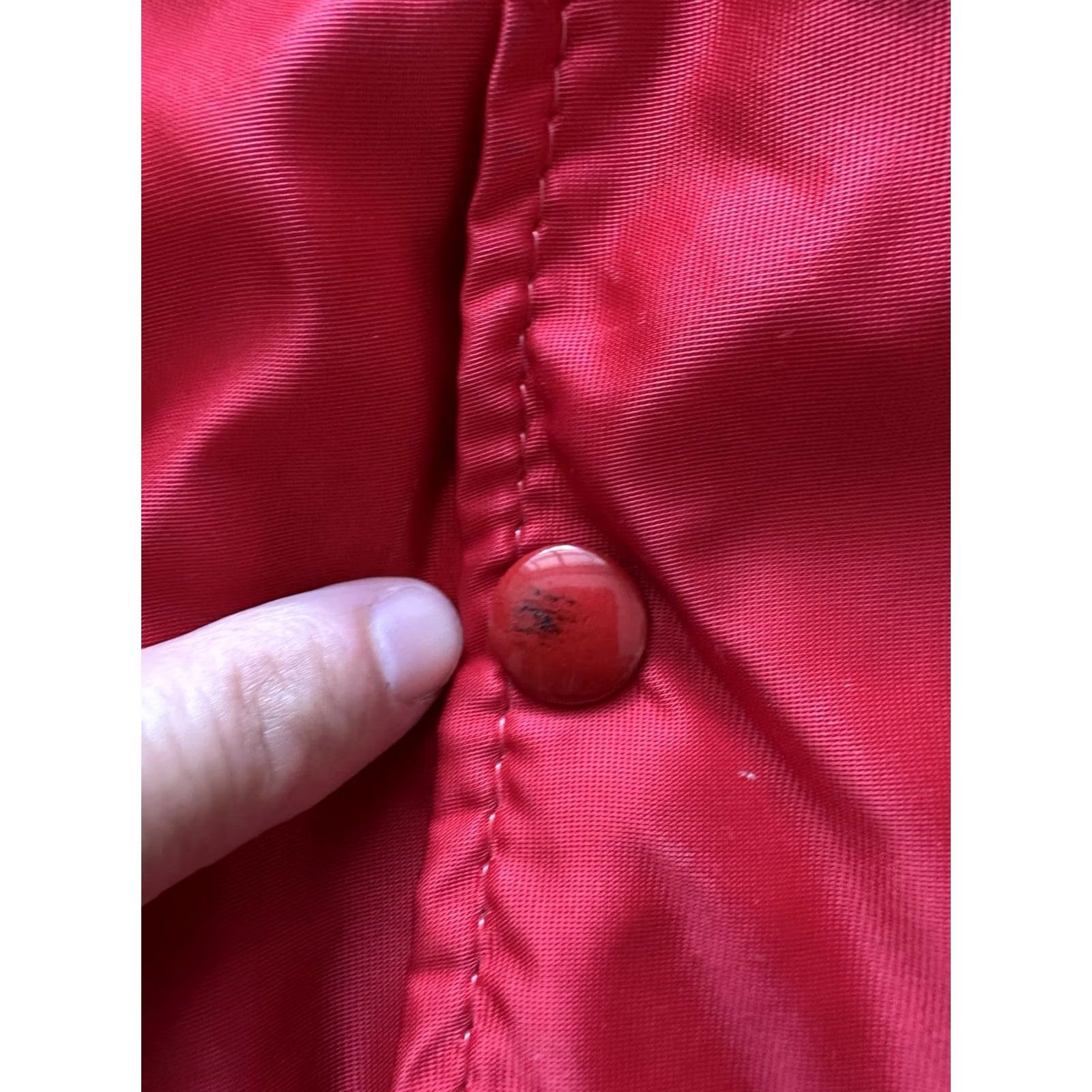 Vintage VINTAGE DeLong Bomber Jacket Mens S Satin Red USA Made 80’s Sports coat | Unisex Adults Jacket Size US S / EU 44-46 / 1 - 7 Thumbnail