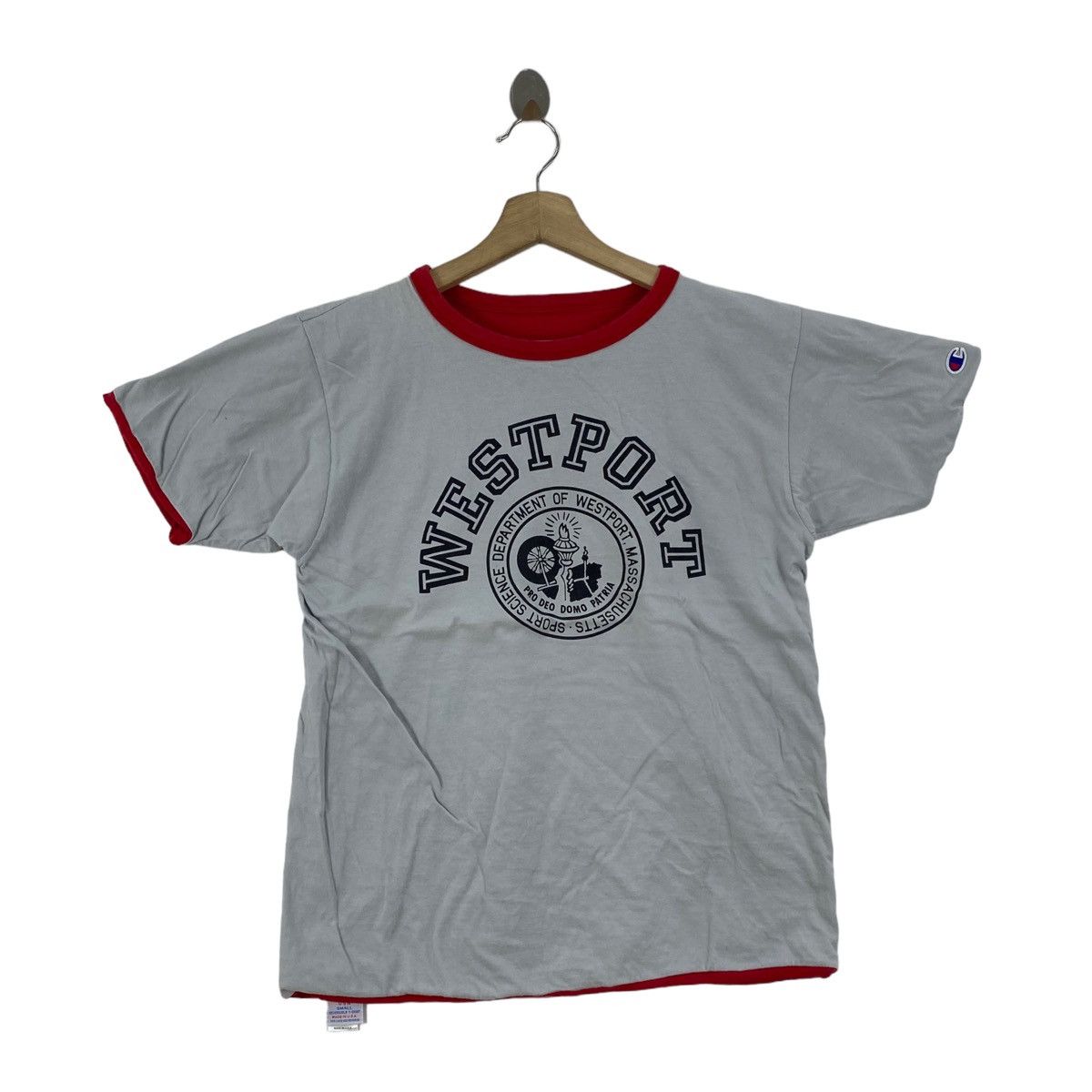 Champion × Vintage Vintage CHAMPION x Sport Science Department Of WESPORT Logo Size US S / EU 44-46 / 1 - 1 Thumbnail