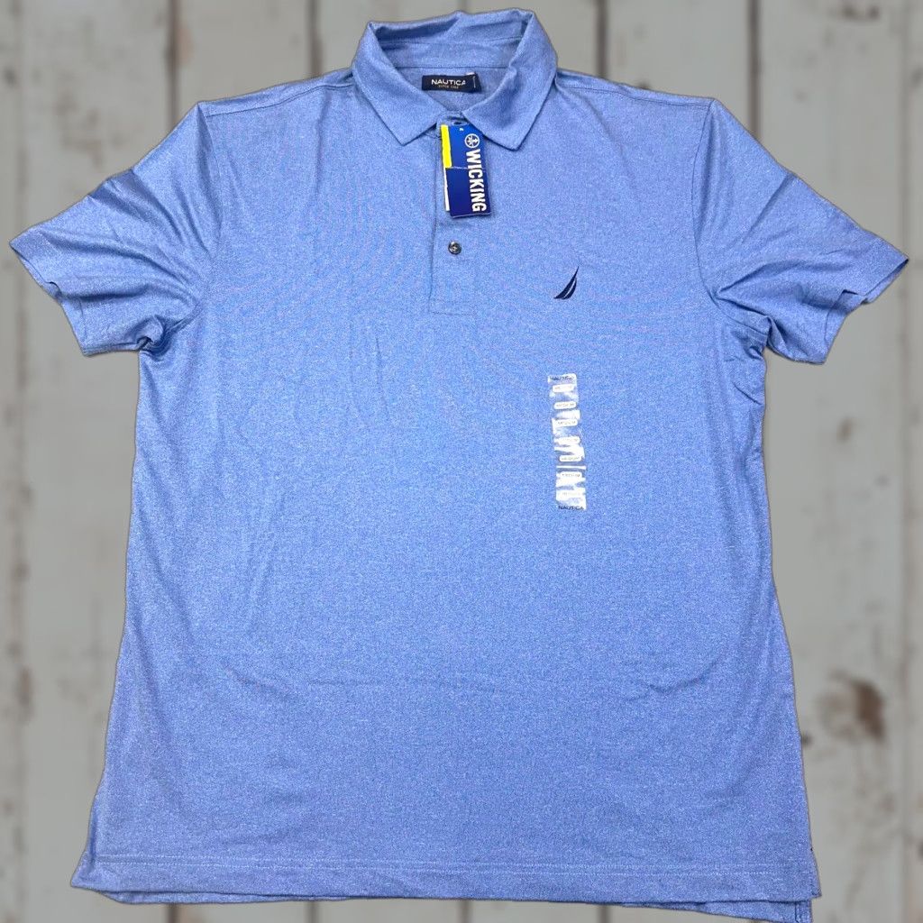 Nautica Nautica Performance Polo Shirt Mens Medium Blue Size US M / EU 48-50 / 2 - 1 Thumbnail