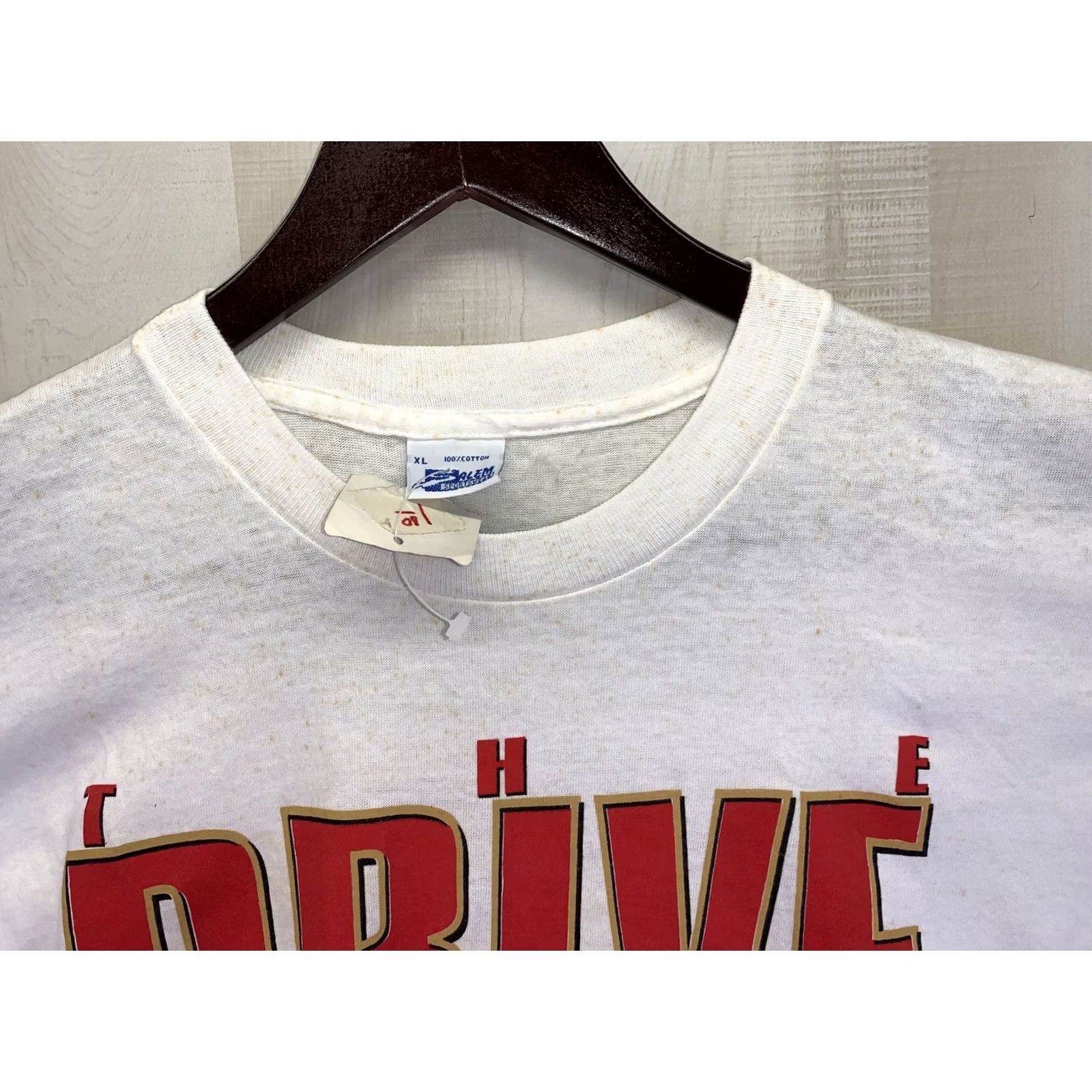 Salem Sportswear VINTAGE 1991 The Drive For Five San Francisco Super Bowl XXV Salem Sportswear Graphic Tee XL White Men Short Sleeve Cotton NWD-8710 Size US XL / EU 56 / 4 - 6 Thumbnail