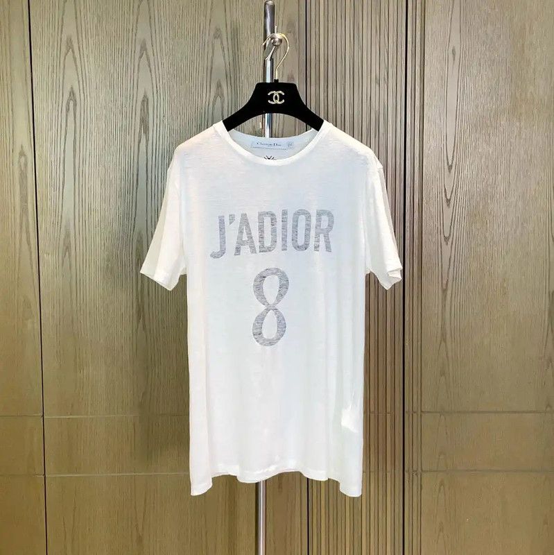 Dior Dior Summer White Short Sleeve T-Shirt 0089 Size S / US 4 / IT 40 - 1 Thumbnail
