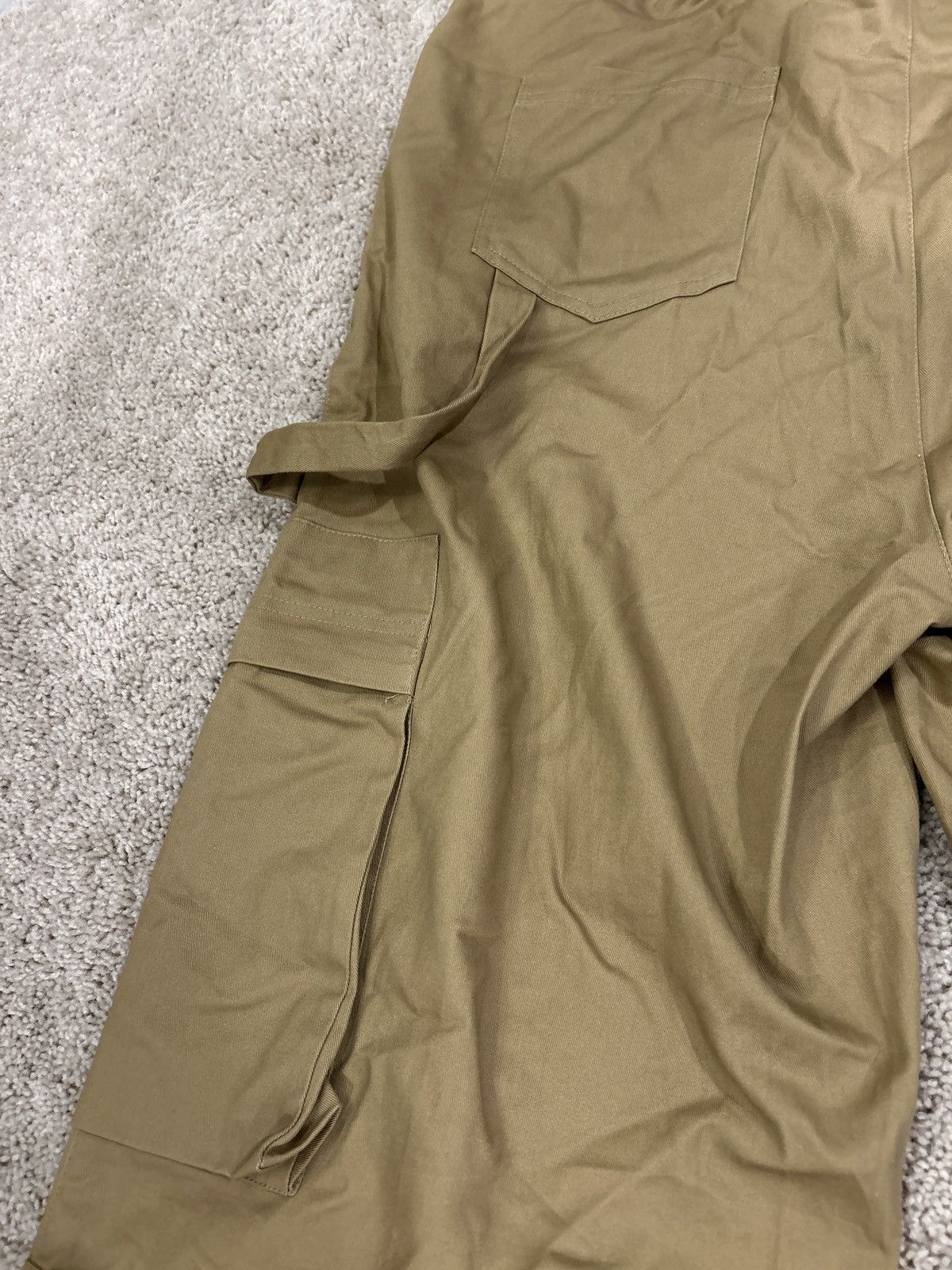 Other Baggy Y2K Style Hip Hop Beige Neutral Cargo Pants Streetwear Size US 36 / EU 52 - 7 Thumbnail