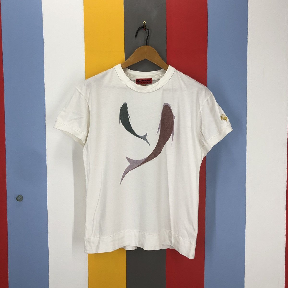 image of Evisu Yamane Stevie Kau Crew Neck T Shirt 1509/az in White, Men's (Size Medium)