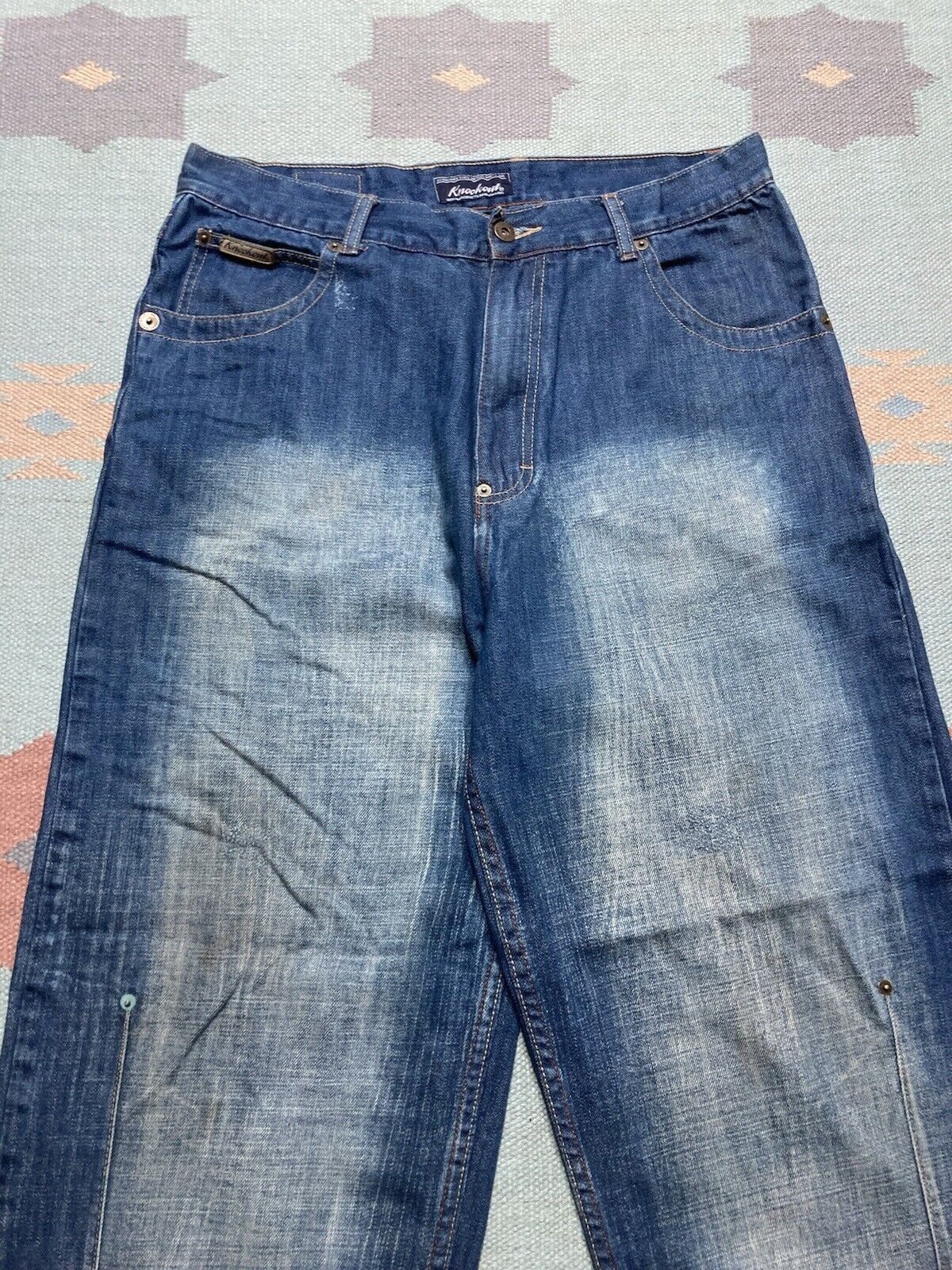 JNCO × Vintage VTG y2k baggy jeans wide skater faded southpole style 34x29 Size US 34 / EU 50 - 6 Thumbnail