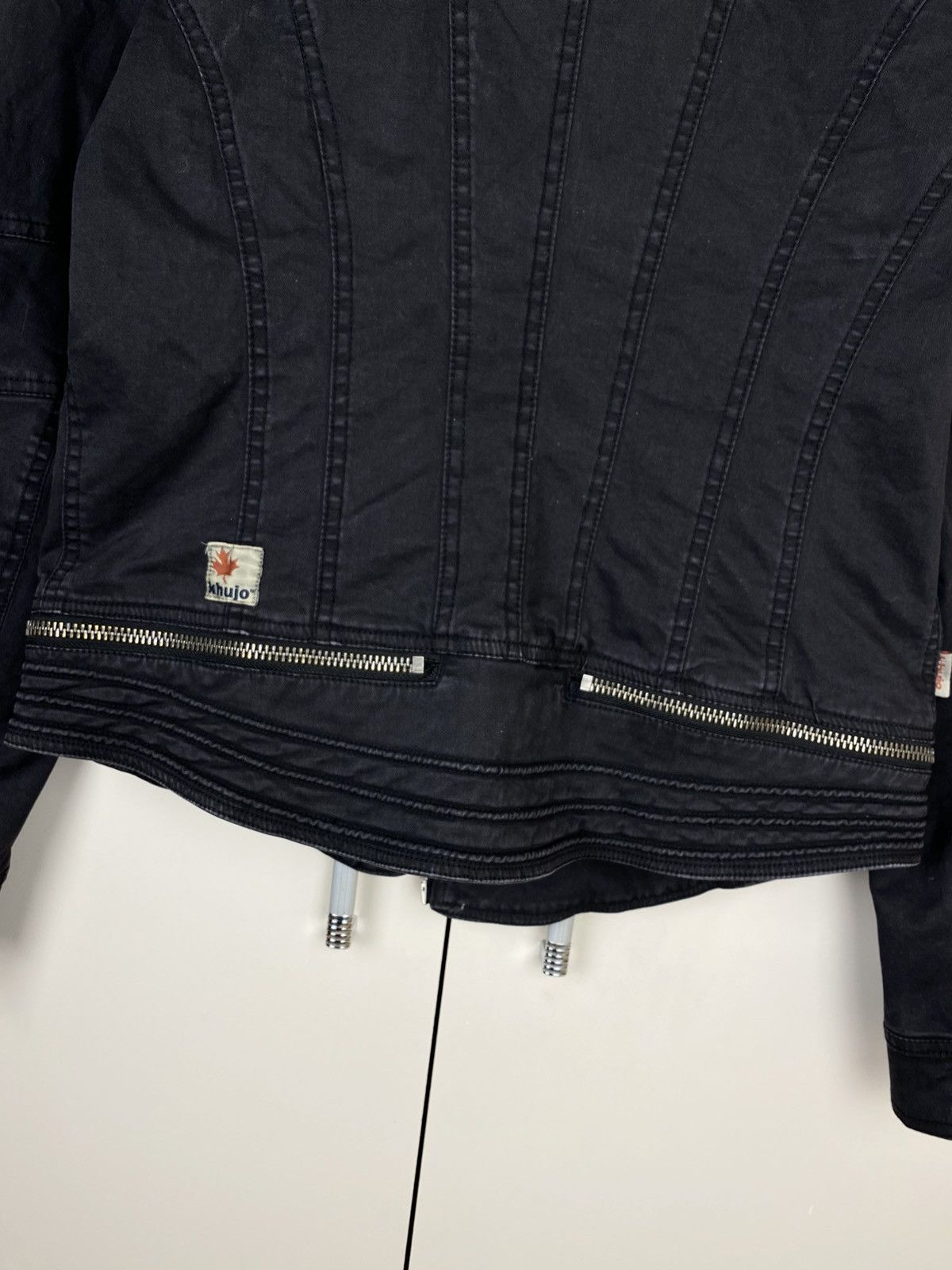 Hysteric Glamour Avantgarde Asymmetrical Multi Zip Striped Jacket Khujo Opium Size L / US 10 / IT 46 - 9 Thumbnail