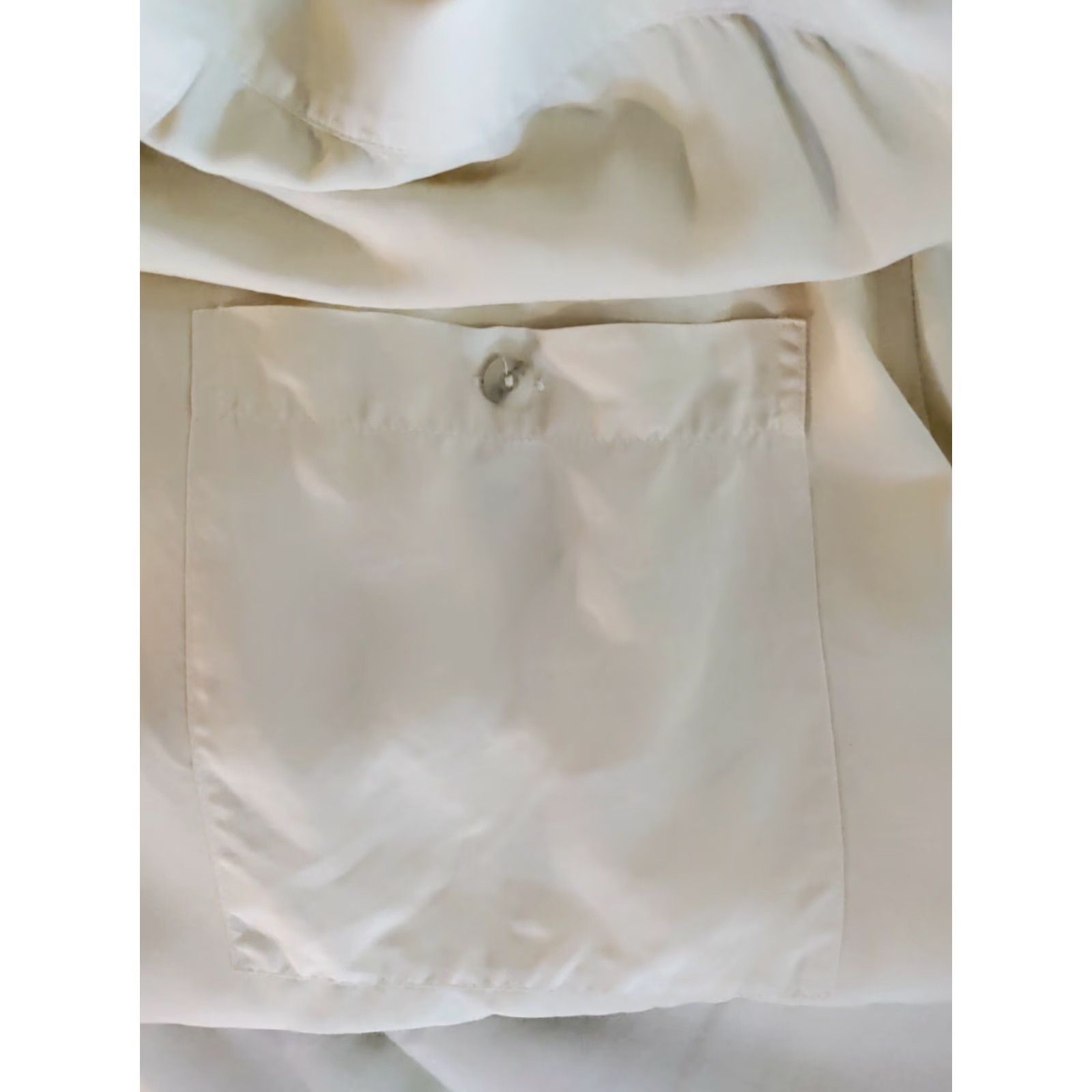 Burma Bibas Men ivory silk button front short sleeve casual dress shirt XL  MINT - threedaughtersproperties.com