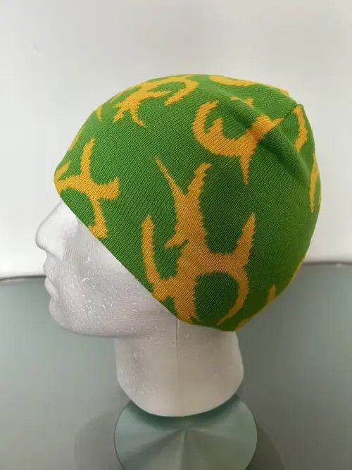 Beaumere Y2K Fire Beanie (green + yellow) Size ONE SIZE - 2 Thumbnail