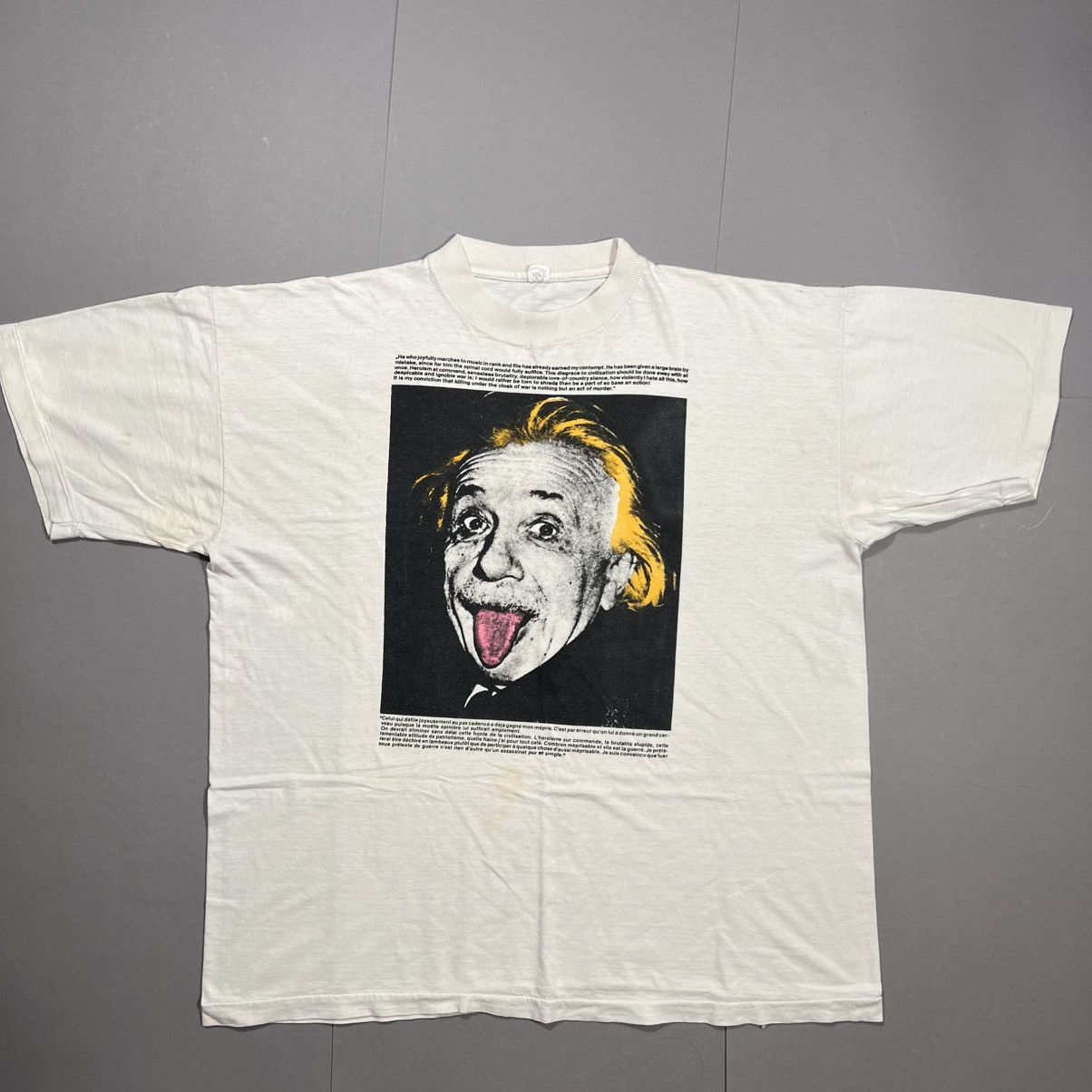 Vintage Vintage 90s Albert Einstein Art T Shirt Rare Size US L / EU 52-54 / 3 - 2 Thumbnail