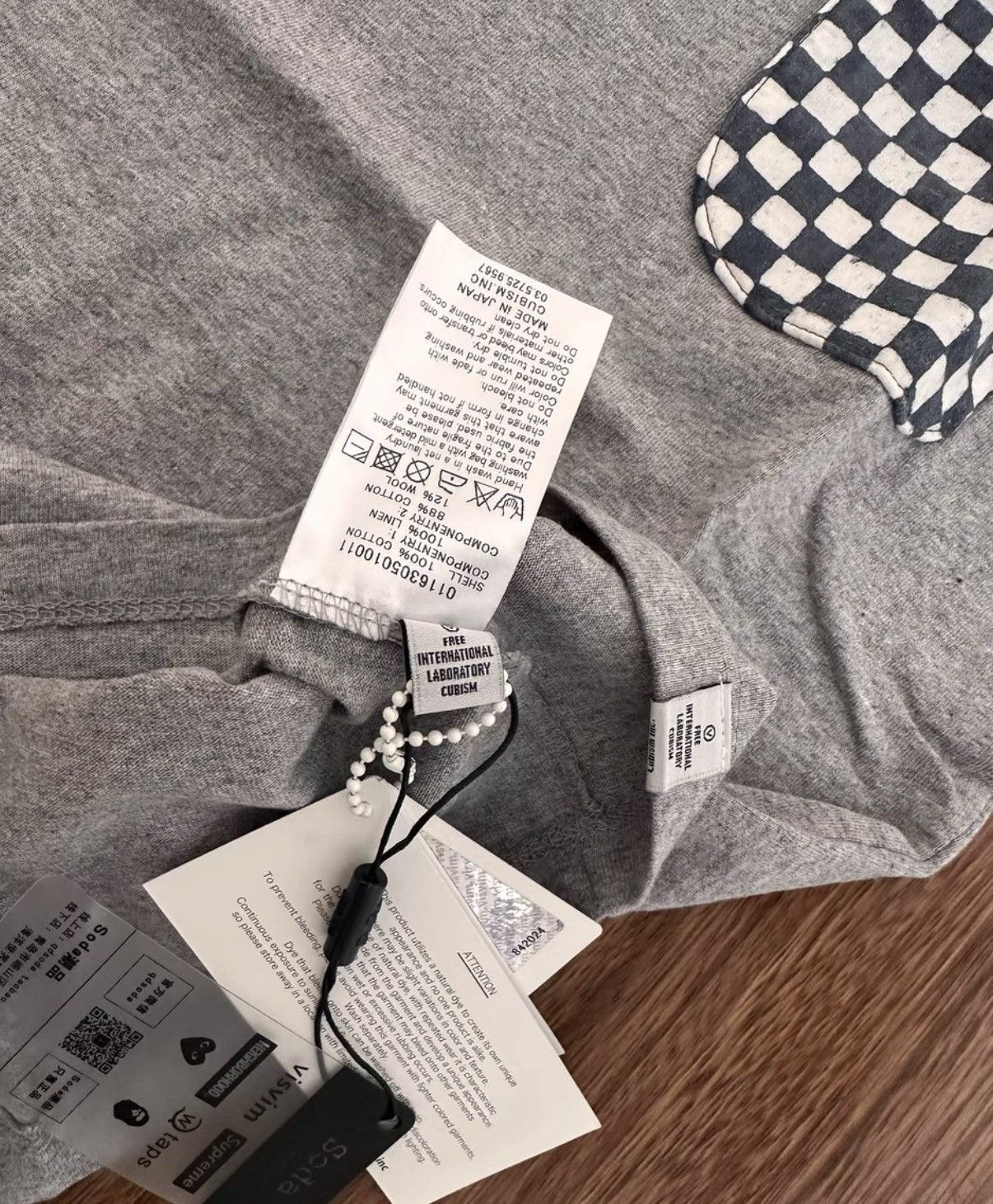 Visvim VISVIM CHECK POCKET TEE S/S Plaid Pocket Short Size US S / EU 44-46 / 1 - 3 Thumbnail