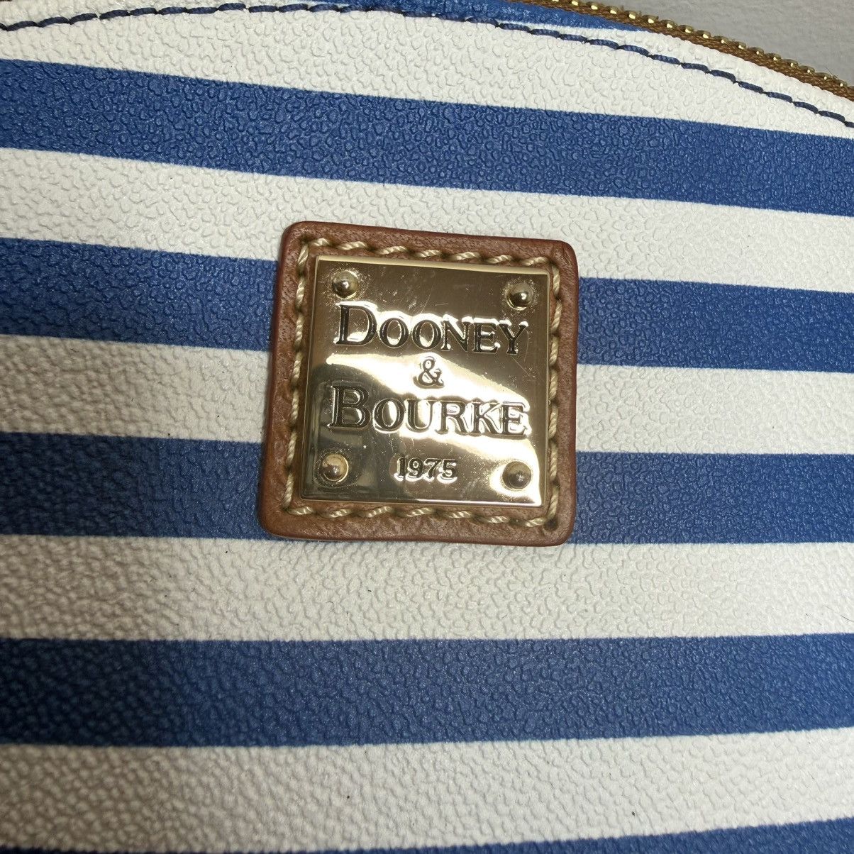 Dooney & Bourke Dooney & Bourke Blue and White Striped Crossbody with Brown Size ONE SIZE - 2 Thumbnail