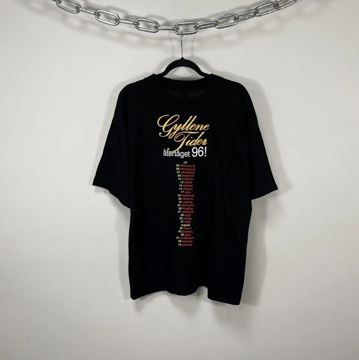 Band Tees × Vintage Vintage Gyllene Tider 1996 Atertaget Tour Album Band Tee Size US XL / EU 56 / 4 - 2 Thumbnail