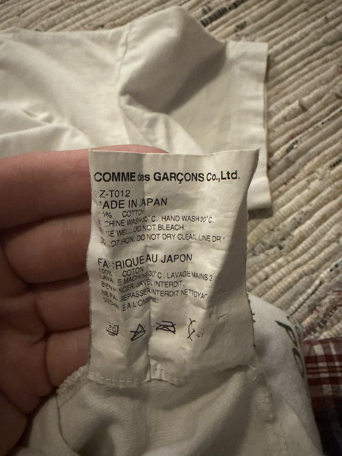 Comme des Garcons Comme des Garçons Pocket Graphic T-Shirt White Made in Japan Size US L / EU 52-54 / 3 - 6 Thumbnail