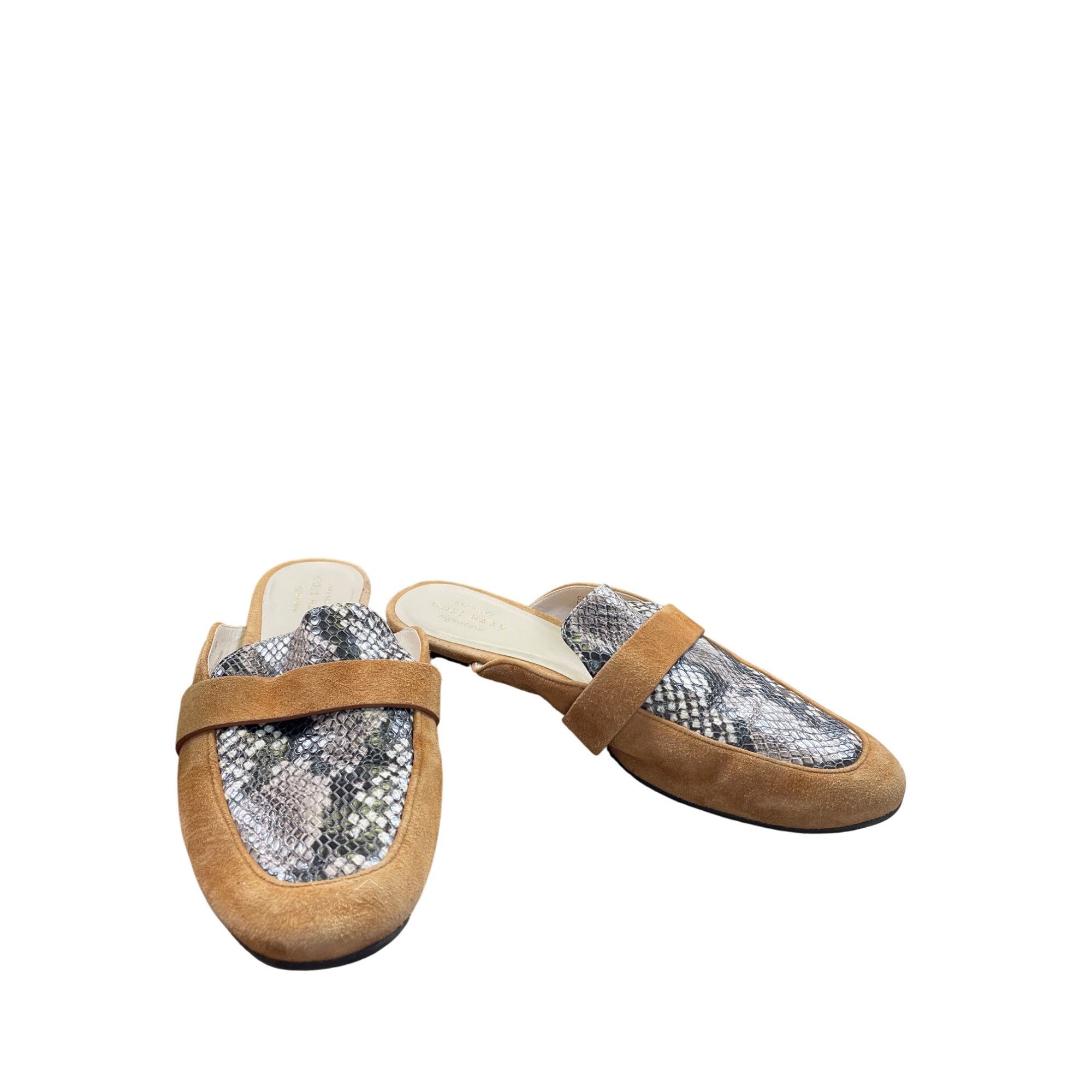 Cole Haan Cole Haan Womens Brown Leather Snake Print sandals Size 8B S Size US 8 / IT 38 - 1 Thumbnail