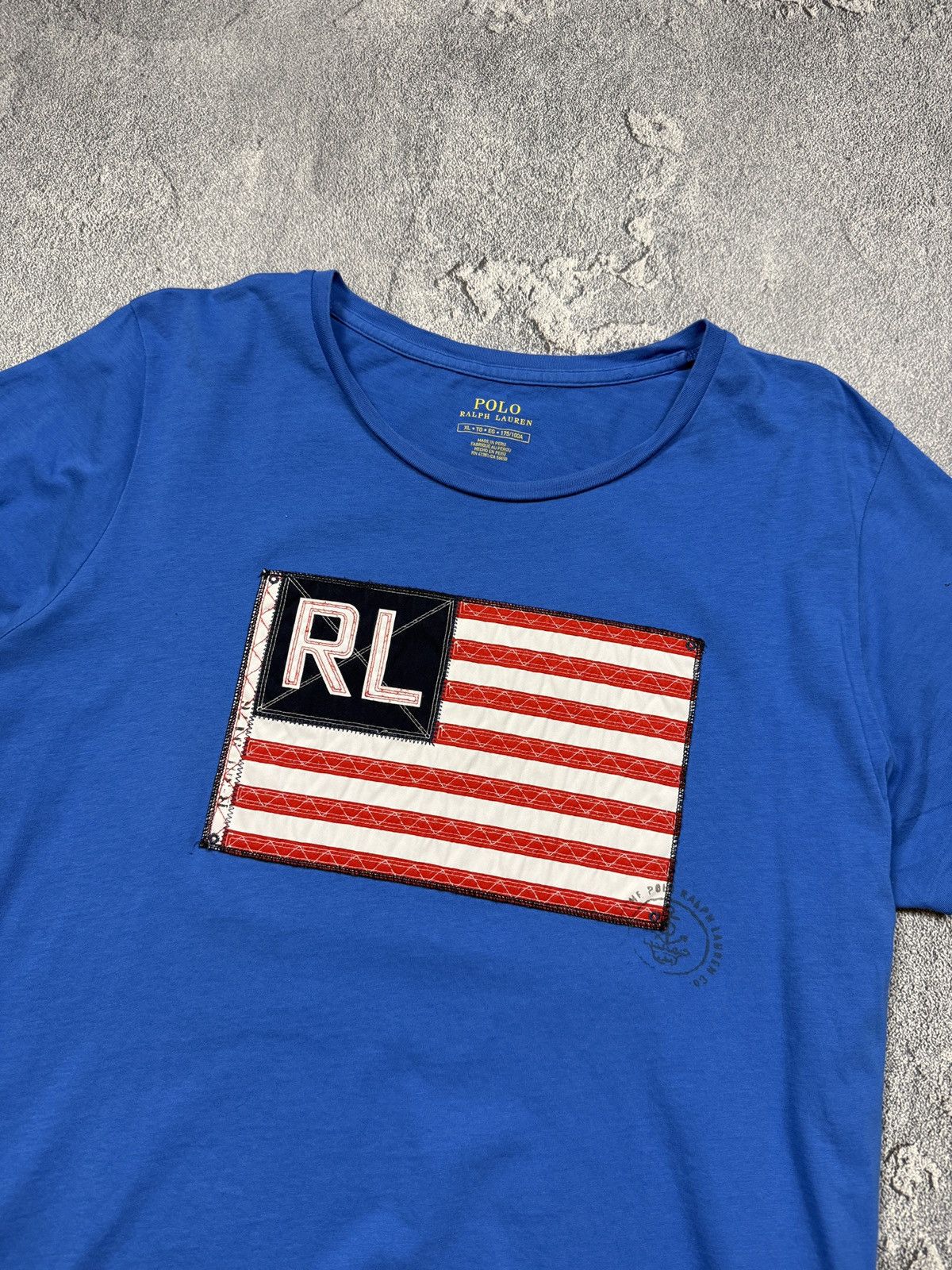 Polo Ralph Lauren Polo Ralph Lauren USA Big Flag Logo Tee Size XL / US 12-14 / IT 48-50 - 3 Thumbnail
