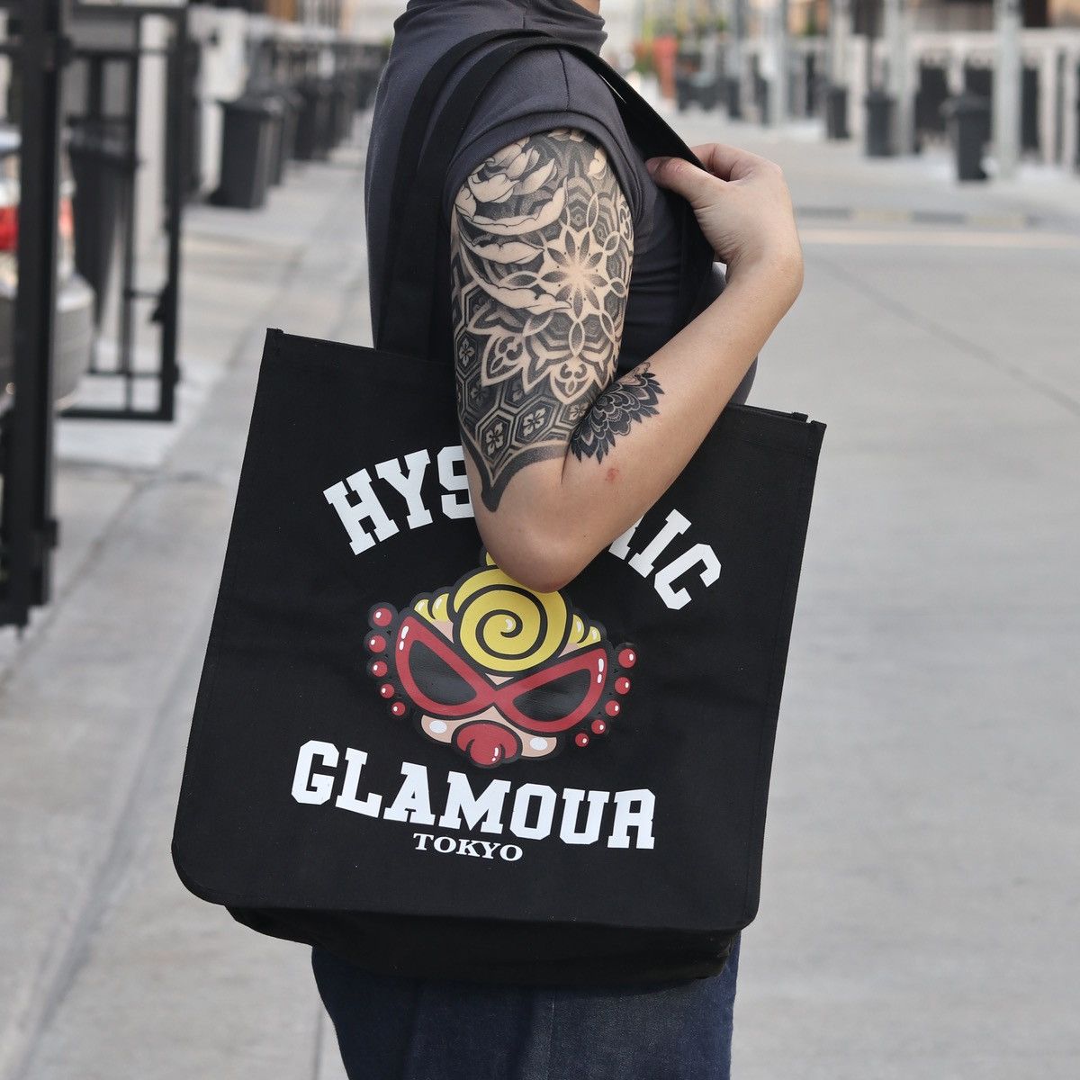 Vintage Hysteric Glamour Tote Bag  Japan Street Icon in Black, Women's