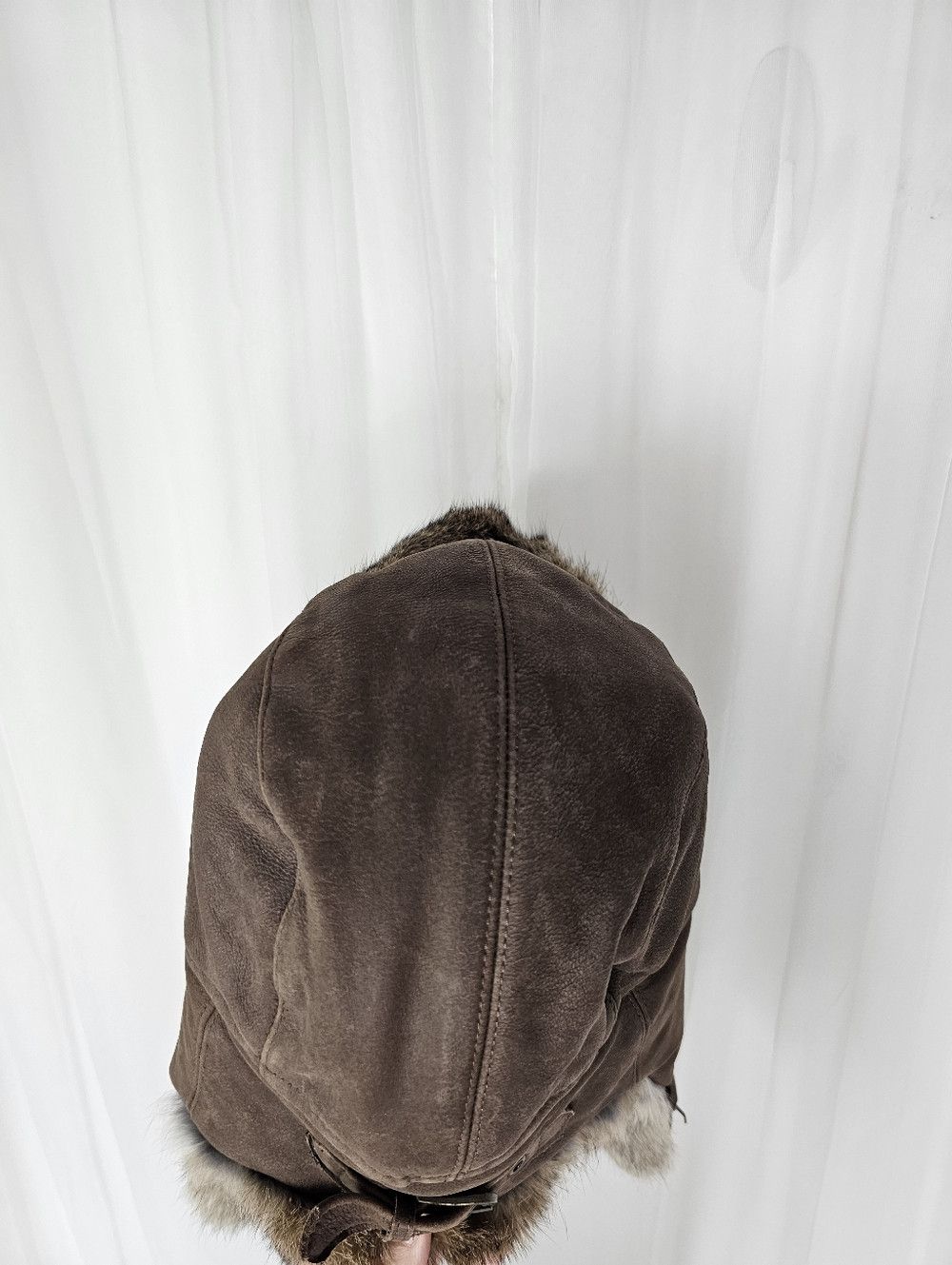 Other Nathaniel Cole Brown Suede & Rabbit Fur Aviator Trapper Hat Size ONE SIZE - 9 Thumbnail