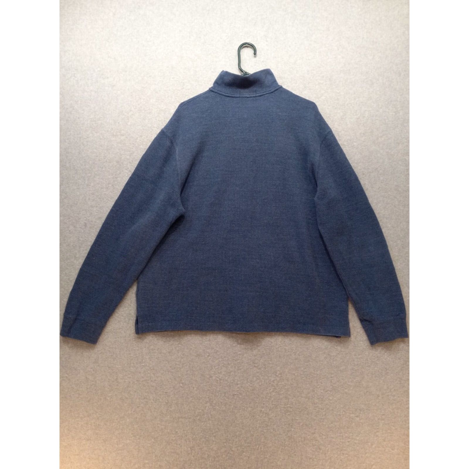 Polo Ralph Lauren RALPH LAUREN 1/4 ZIP LONG SLEEVE BLUE SWEATER MEN'S XL GOOD CONDITION Pullover Knit Cotton Zipper Logo Crew Neck Casual Classic Preppy Shirt Size US XL / EU 56 / 4 - 2 Thumbnail