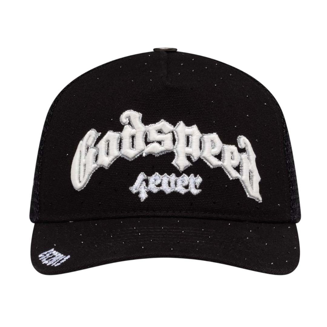 Godspeed Trucker Hat Black White VVS Size ONE SIZE - 1 Thumbnail