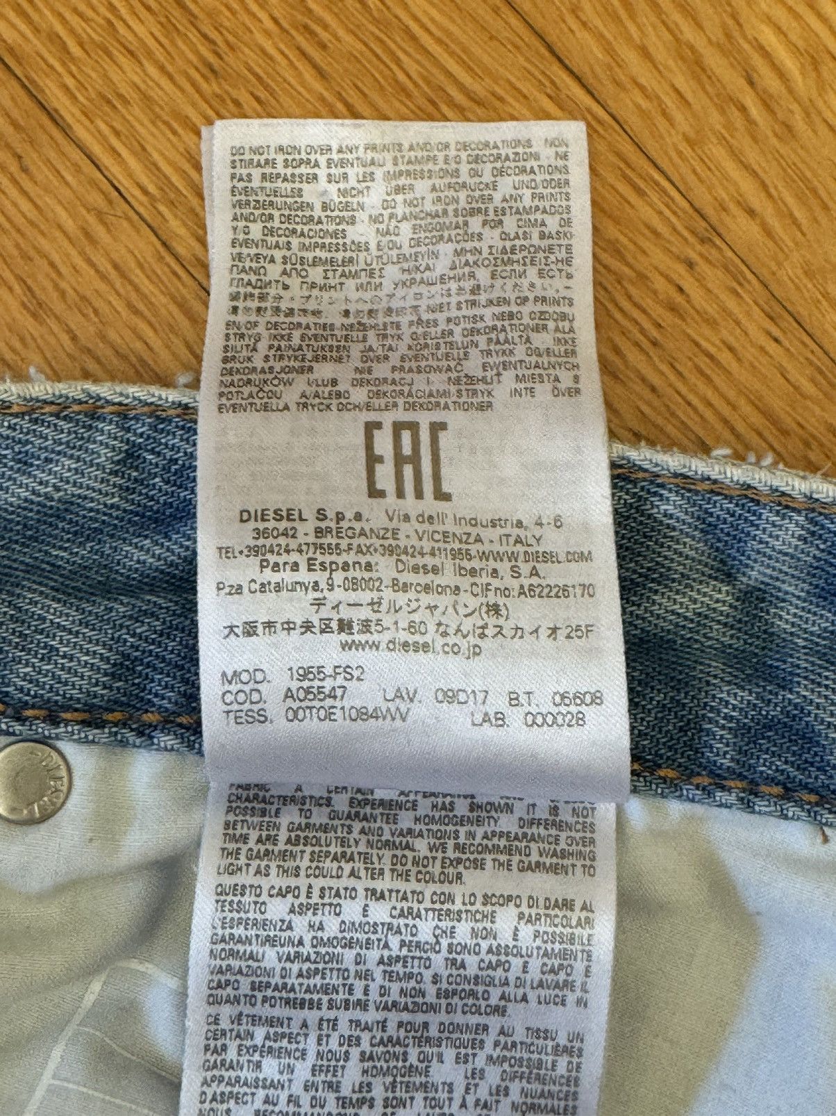Diesel DIESEL double zip DENIM Size US 29 - 11 Thumbnail