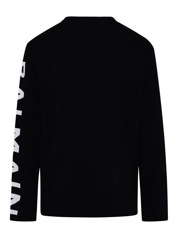 Balmain o1y0426 Crewneck T-Shirt in Black Size US XXS / EU 40 - 3 Thumbnail