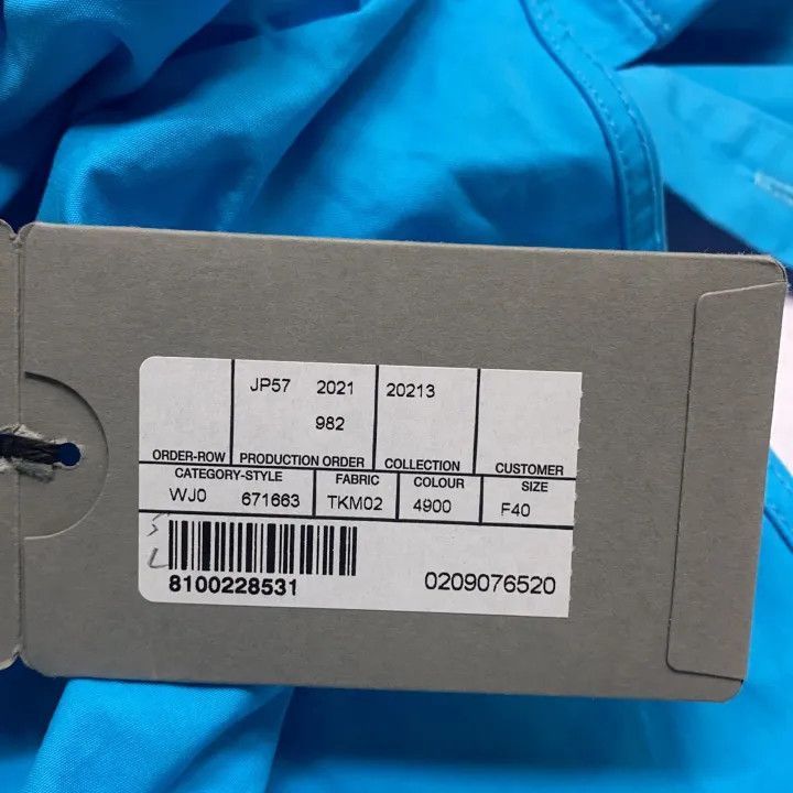 Other Balenciaga Blue Long Sleeve Button-Up Shirt 0079-2507 Size M / US 6-8 / IT 42-44 - 2 Thumbnail